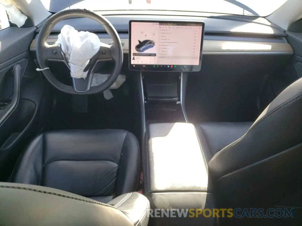 8 fotografías del automóvil dañado 5YJ3E1EA1KF435295 TESLA MODEL 3 2019