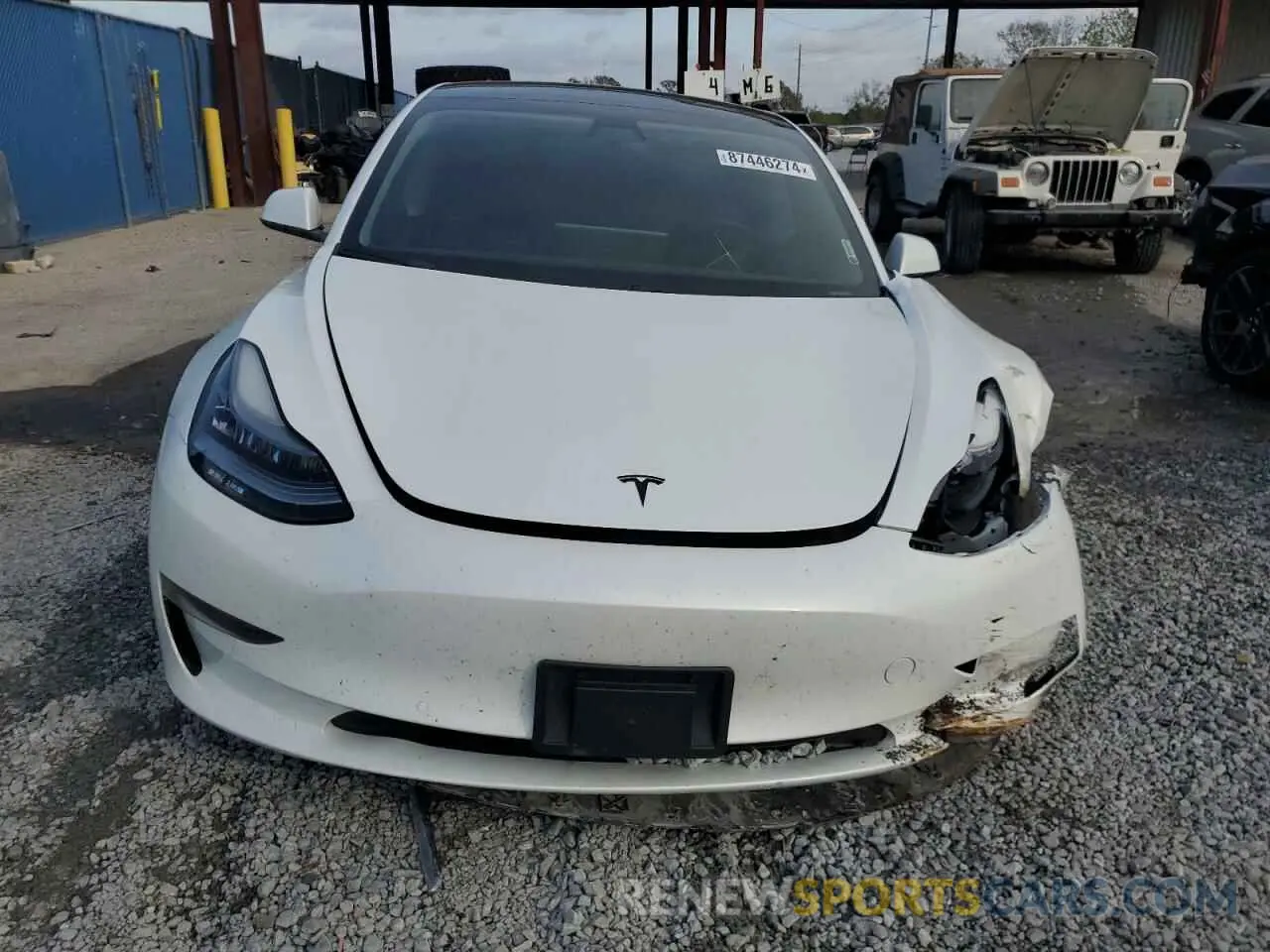 5 fotografías del automóvil dañado 5YJ3E1EA1KF482519 TESLA MODEL 3 2019