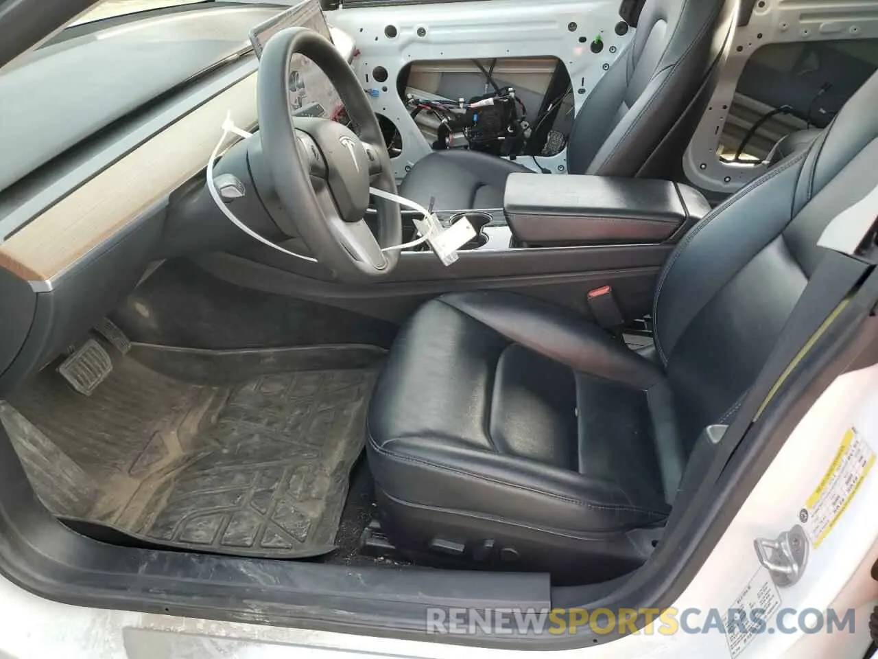 7 fotografías del automóvil dañado 5YJ3E1EA1KF485677 TESLA MODEL 3 2019