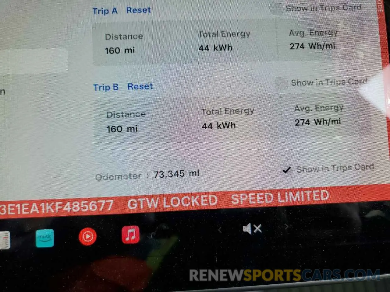 9 fotografías del automóvil dañado 5YJ3E1EA1KF485677 TESLA MODEL 3 2019