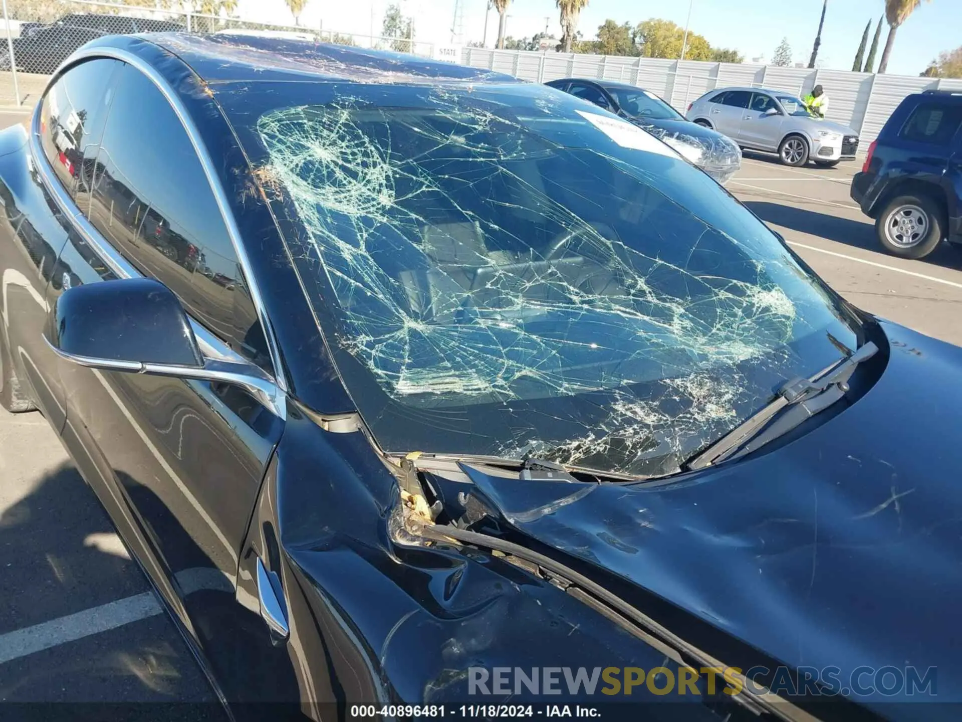 6 fotografías del automóvil dañado 5YJ3E1EA2KF189986 TESLA MODEL 3 2019