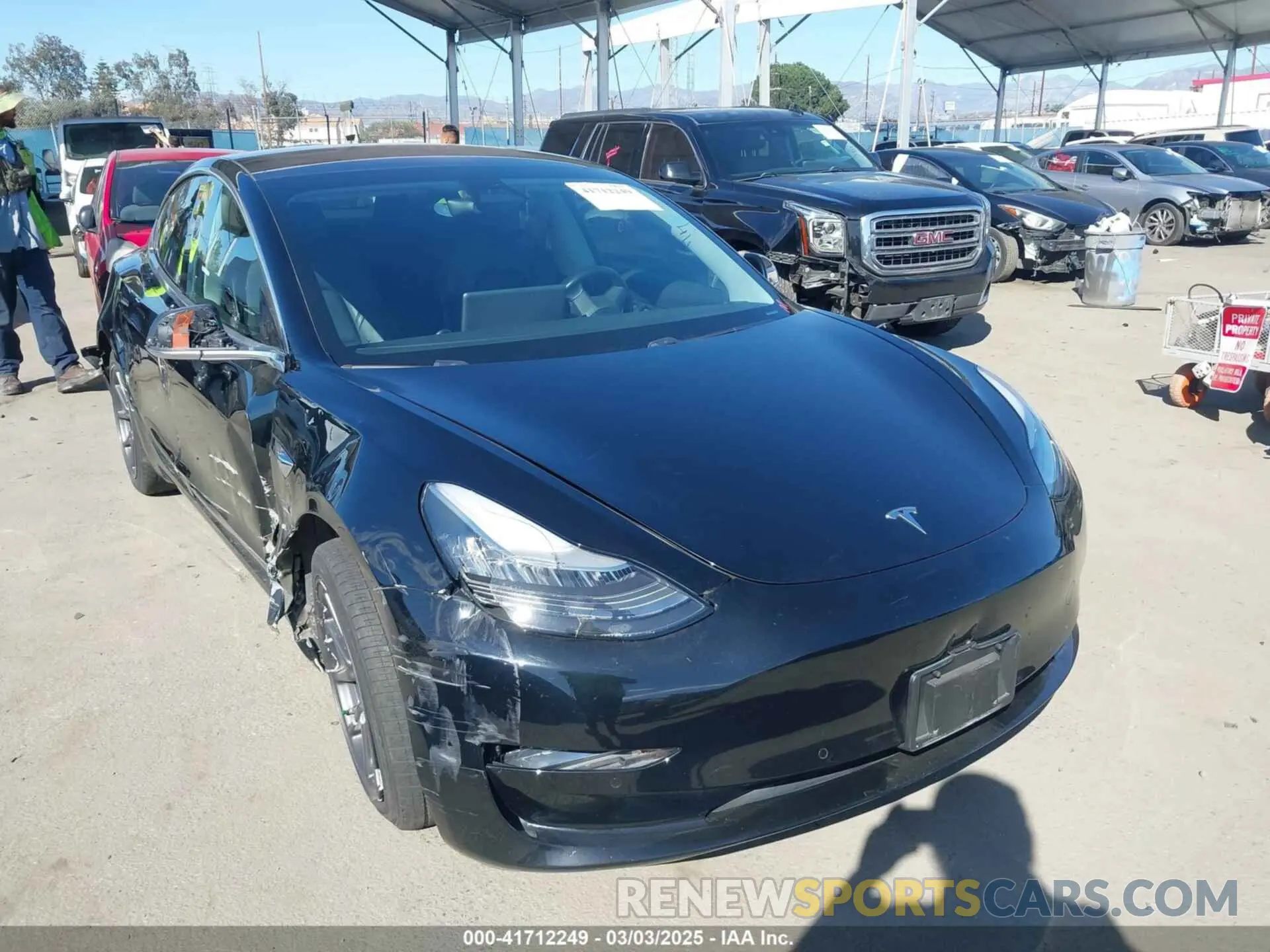 1 fotografías del automóvil dañado 5YJ3E1EA2KF296696 TESLA MODEL 3 2019