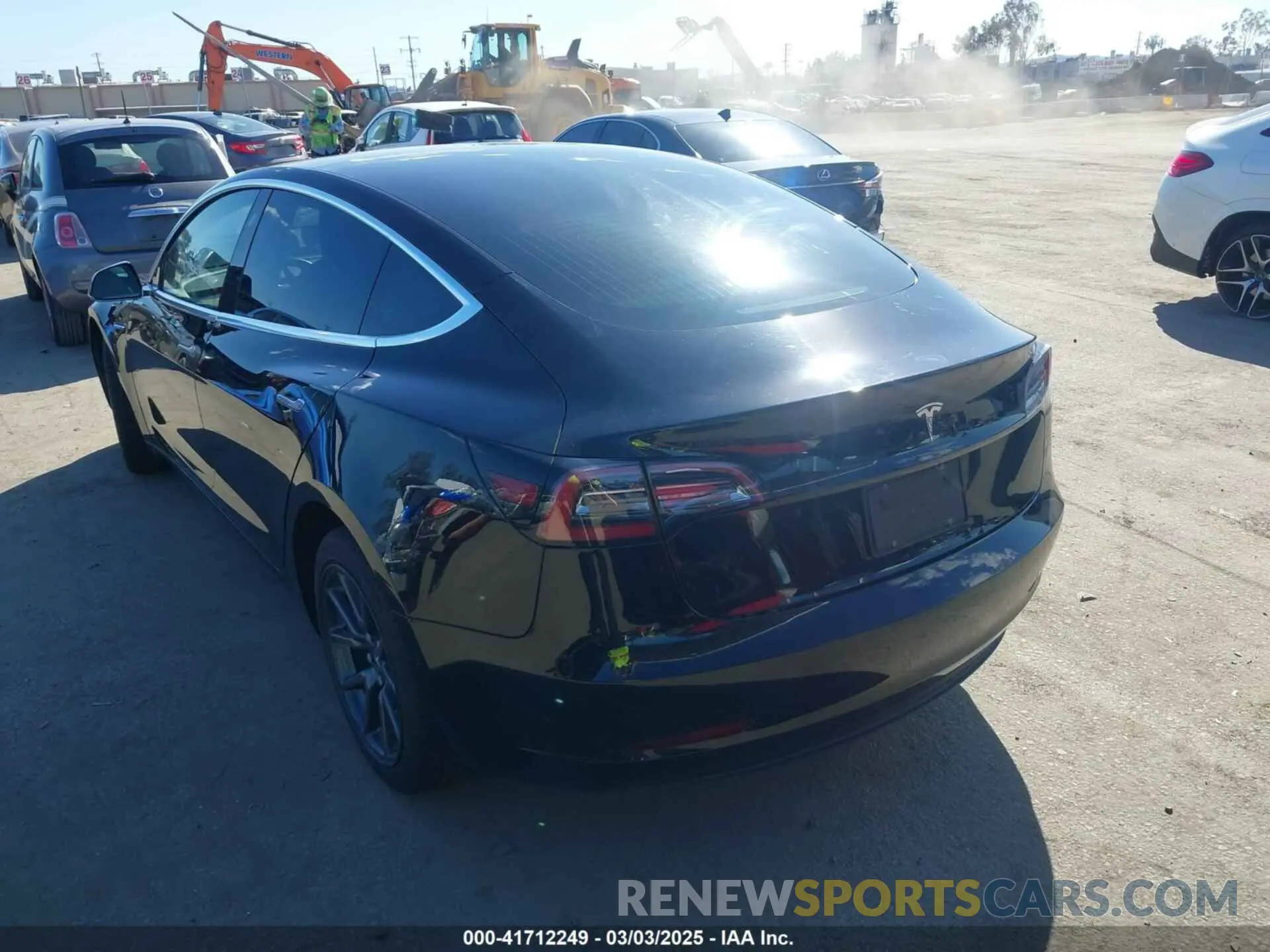 3 fotografías del automóvil dañado 5YJ3E1EA2KF296696 TESLA MODEL 3 2019