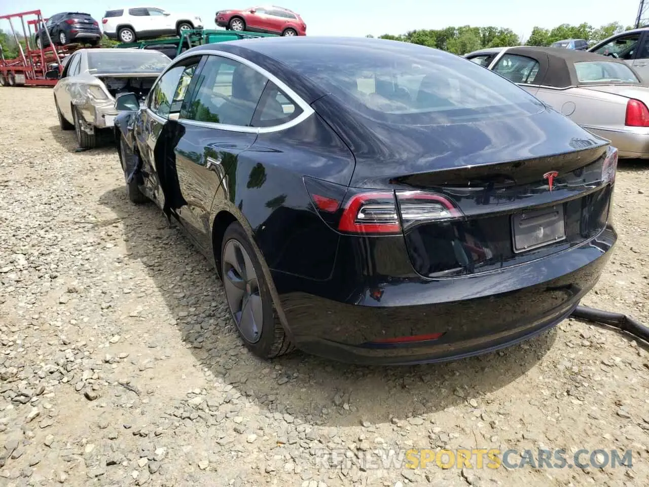 3 fotografías del automóvil dañado 5YJ3E1EA2KF313464 TESLA MODEL 3 2019