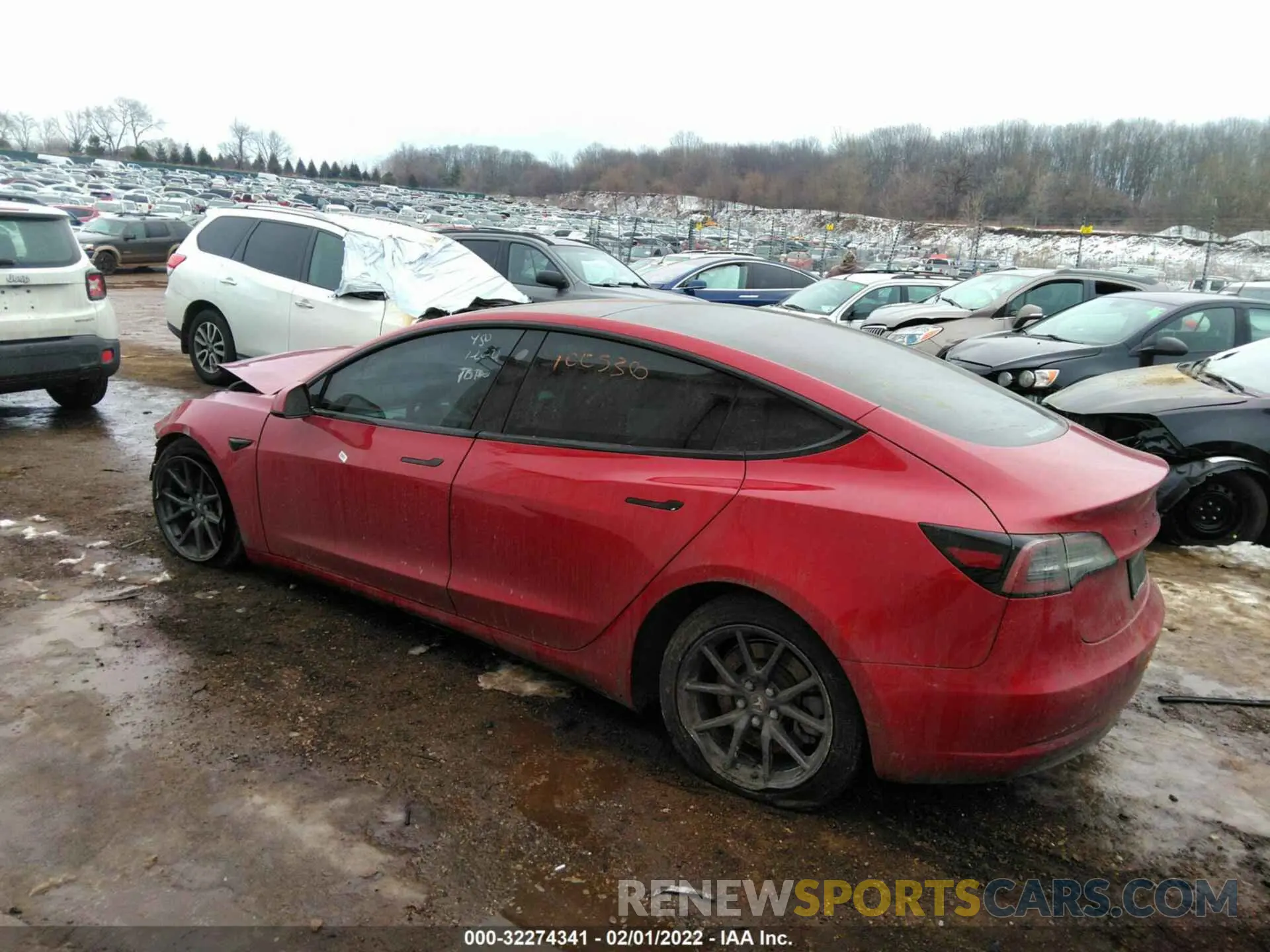 3 fotografías del automóvil dañado 5YJ3E1EA2KF314873 TESLA MODEL 3 2019