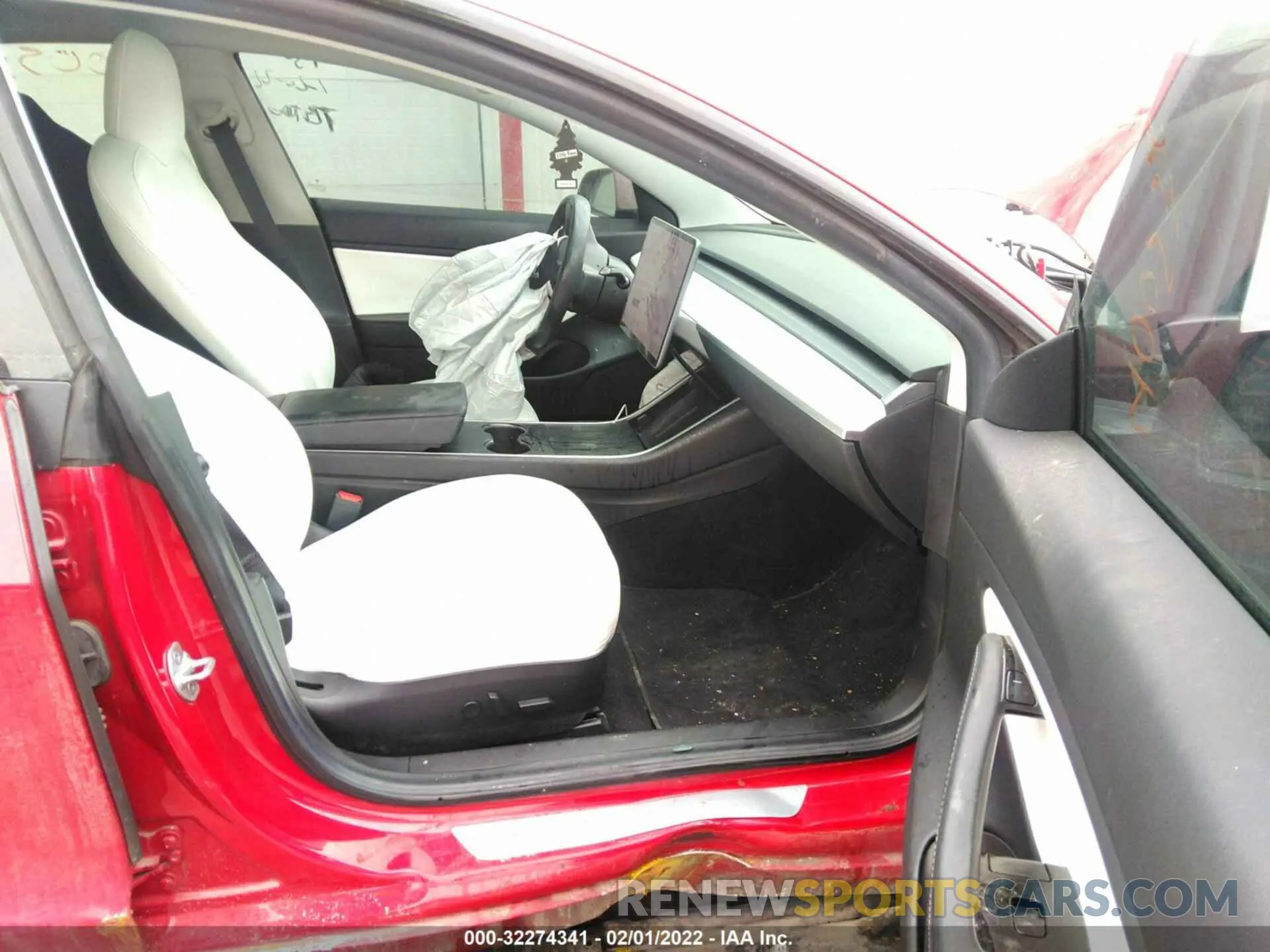 5 fotografías del automóvil dañado 5YJ3E1EA2KF314873 TESLA MODEL 3 2019