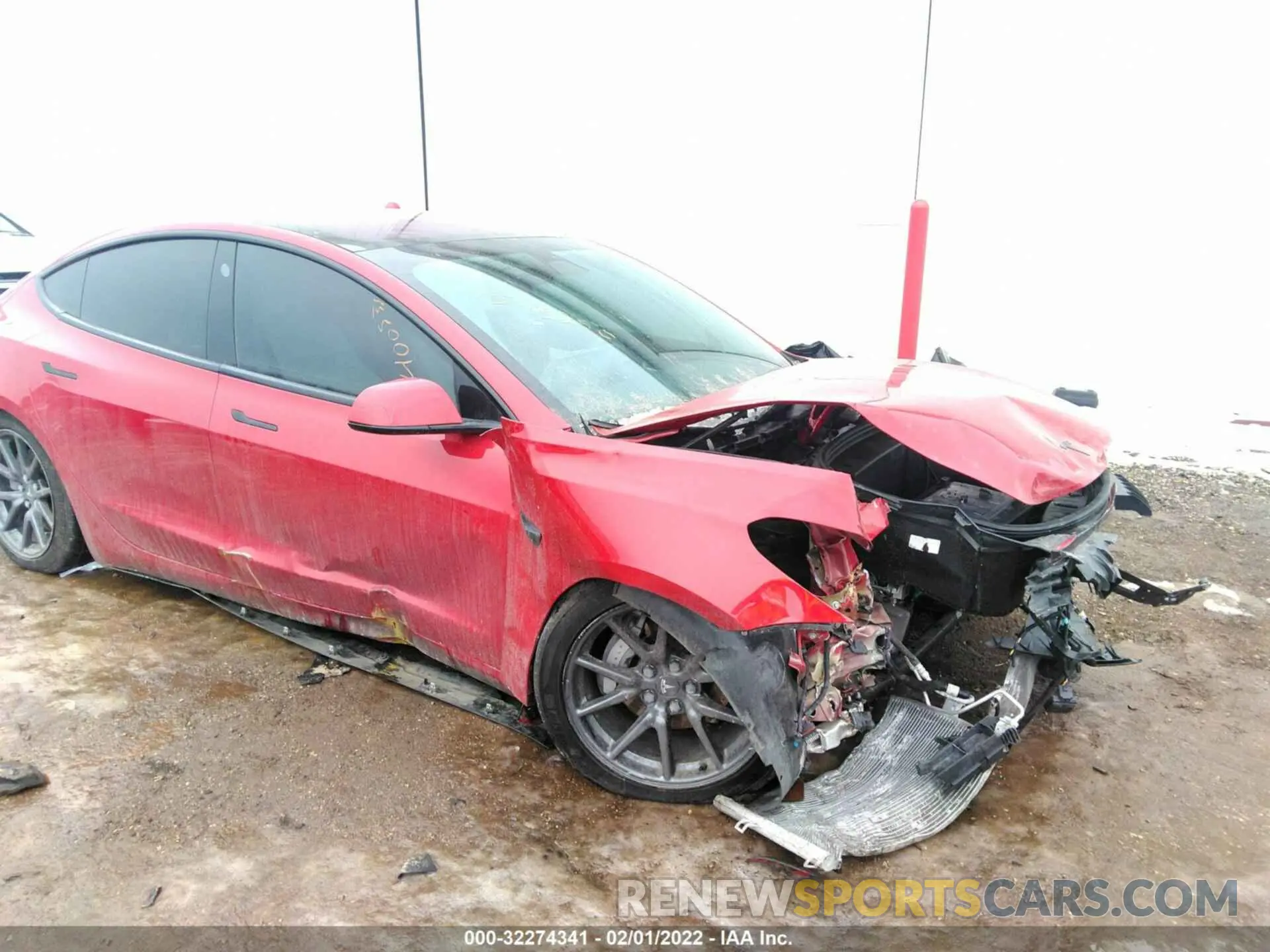 6 fotografías del automóvil dañado 5YJ3E1EA2KF314873 TESLA MODEL 3 2019