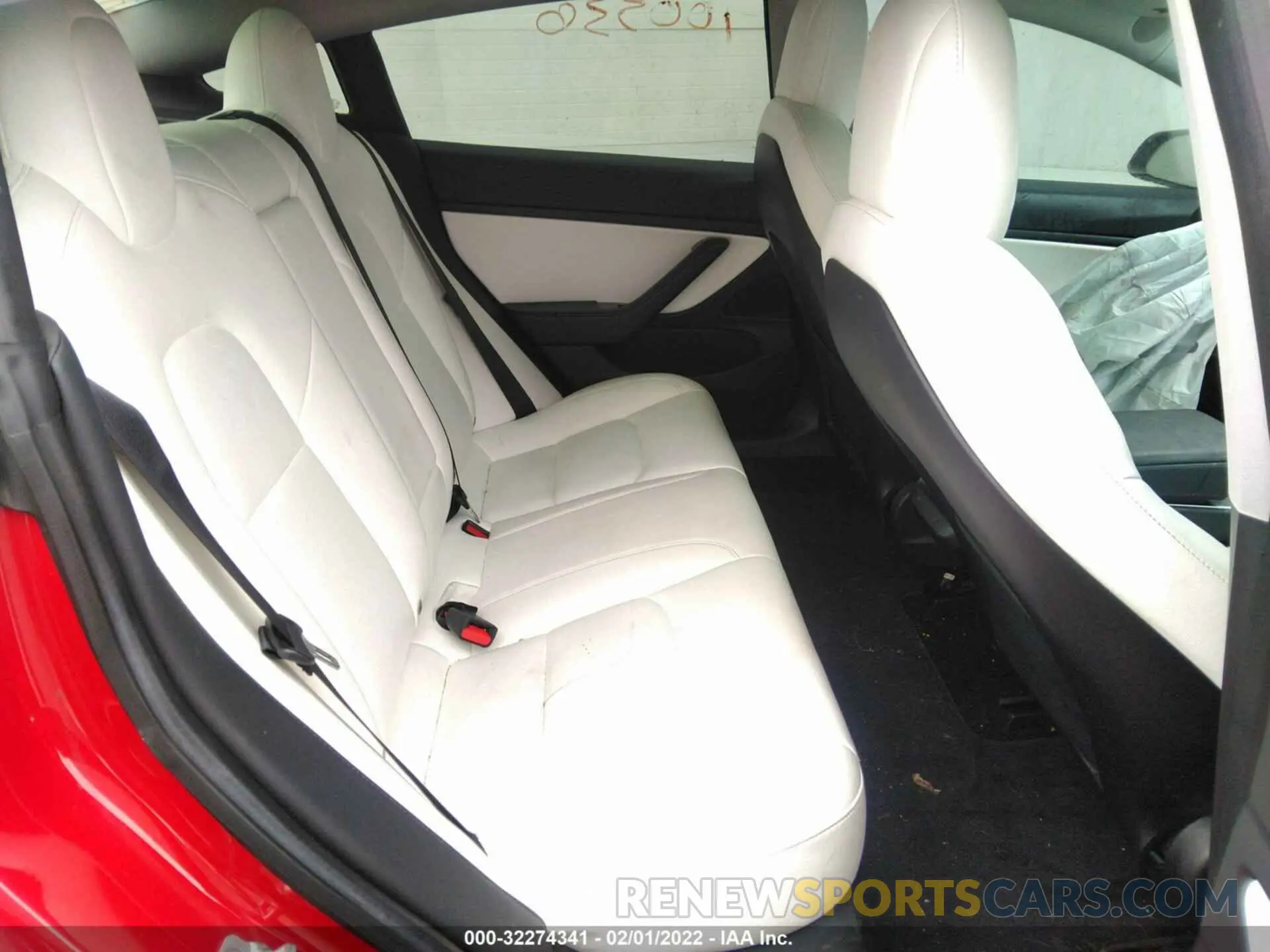 8 fotografías del automóvil dañado 5YJ3E1EA2KF314873 TESLA MODEL 3 2019