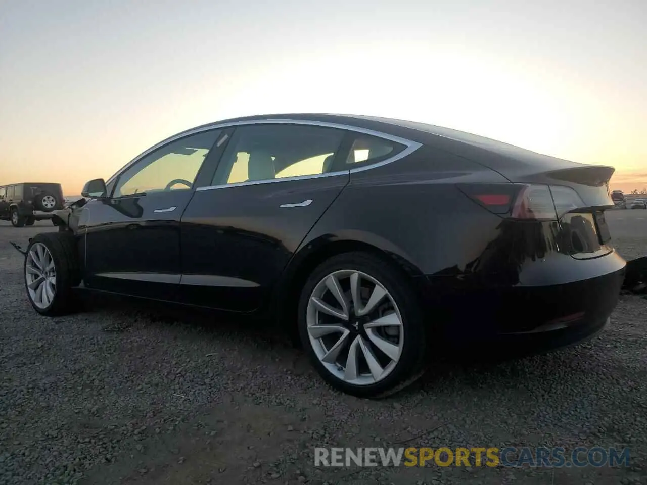 2 fotografías del automóvil dañado 5YJ3E1EA2KF327736 TESLA MODEL 3 2019
