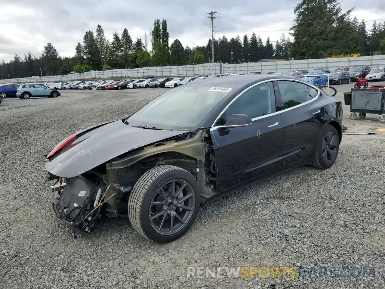 1 fotografías del automóvil dañado 5YJ3E1EA2KF361787 TESLA MODEL 3 2019