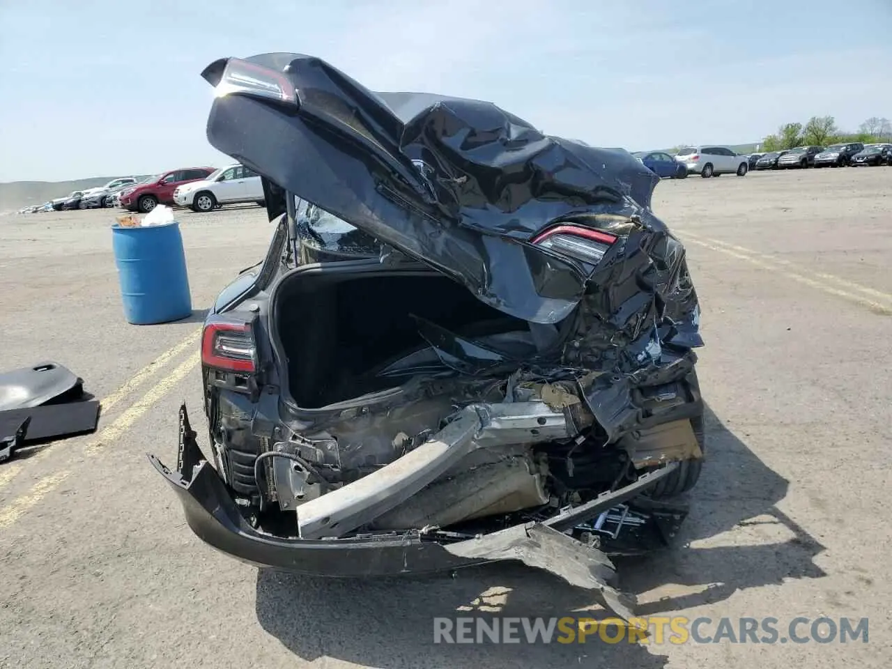 6 fotografías del automóvil dañado 5YJ3E1EA2KF397818 TESLA MODEL 3 2019