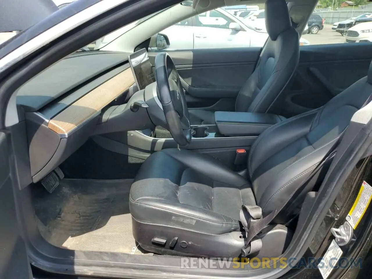 7 fotografías del automóvil dañado 5YJ3E1EA2KF397818 TESLA MODEL 3 2019