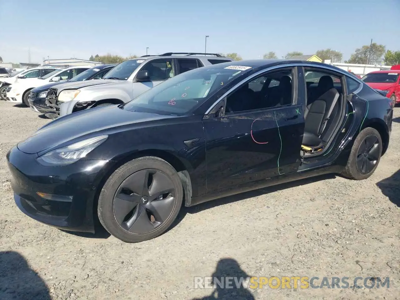 1 fotografías del automóvil dañado 5YJ3E1EA2KF398841 TESLA MODEL 3 2019
