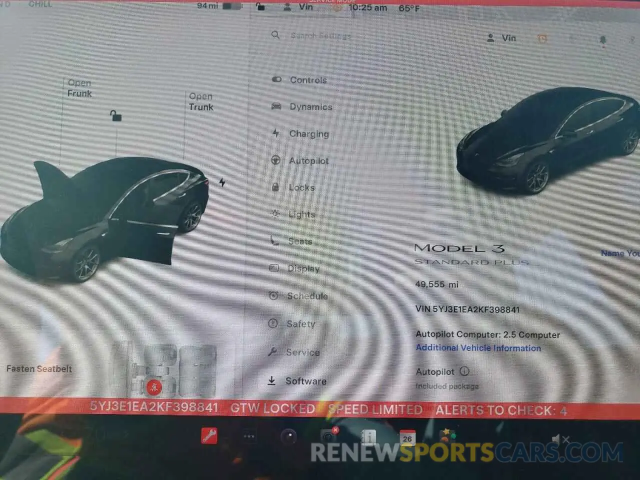 9 fotografías del automóvil dañado 5YJ3E1EA2KF398841 TESLA MODEL 3 2019