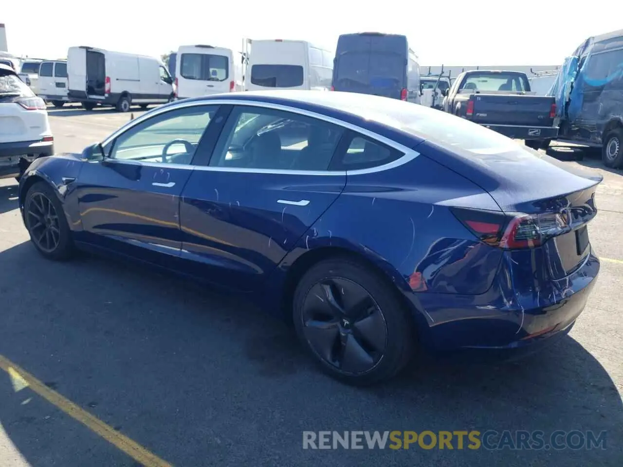 2 fotografías del automóvil dañado 5YJ3E1EA2KF401043 TESLA MODEL 3 2019