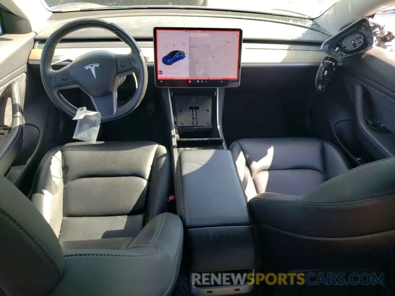 8 fotografías del automóvil dañado 5YJ3E1EA2KF401043 TESLA MODEL 3 2019