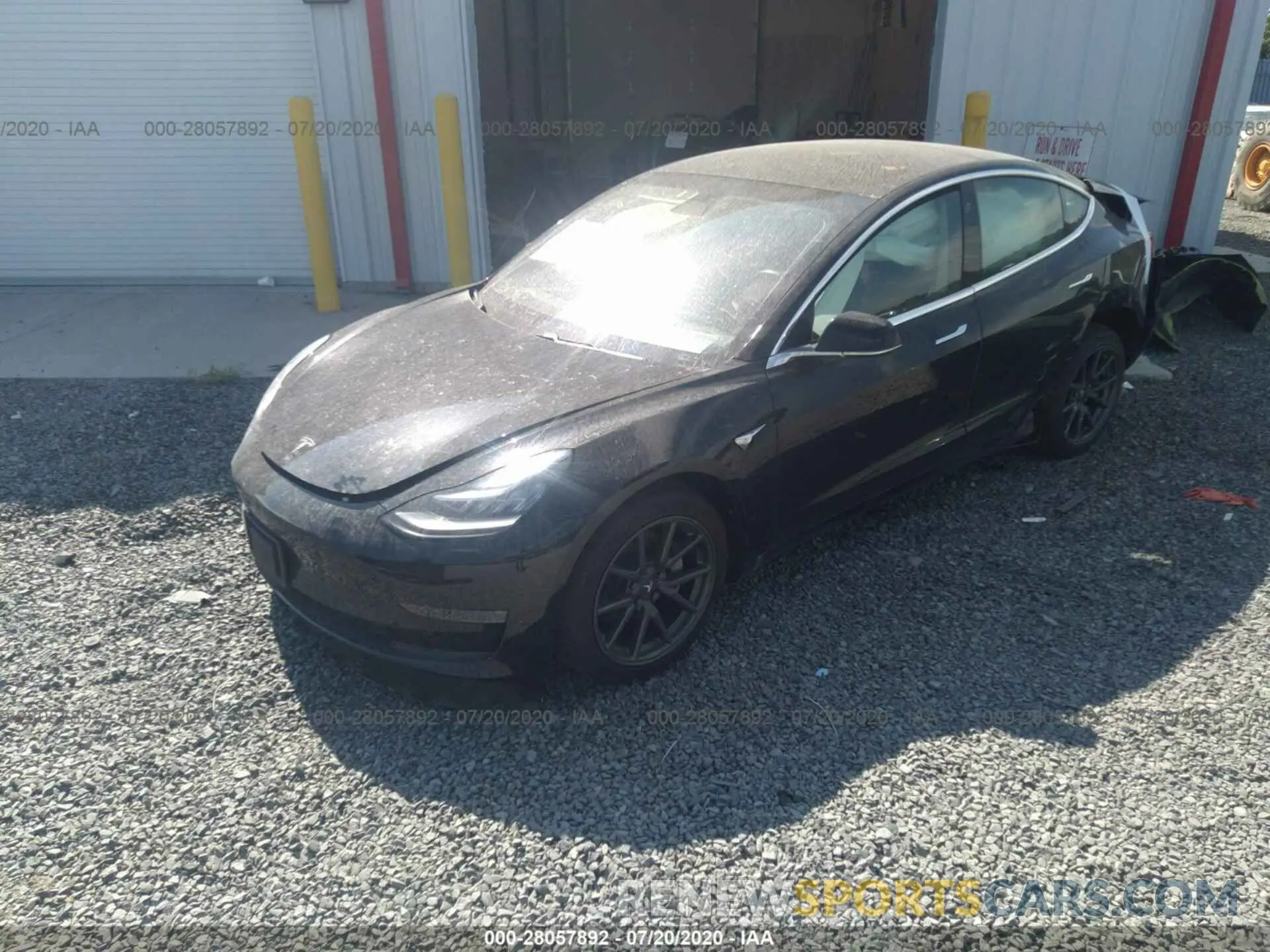 2 fotografías del automóvil dañado 5YJ3E1EA2KF409806 TESLA MODEL 3 2019