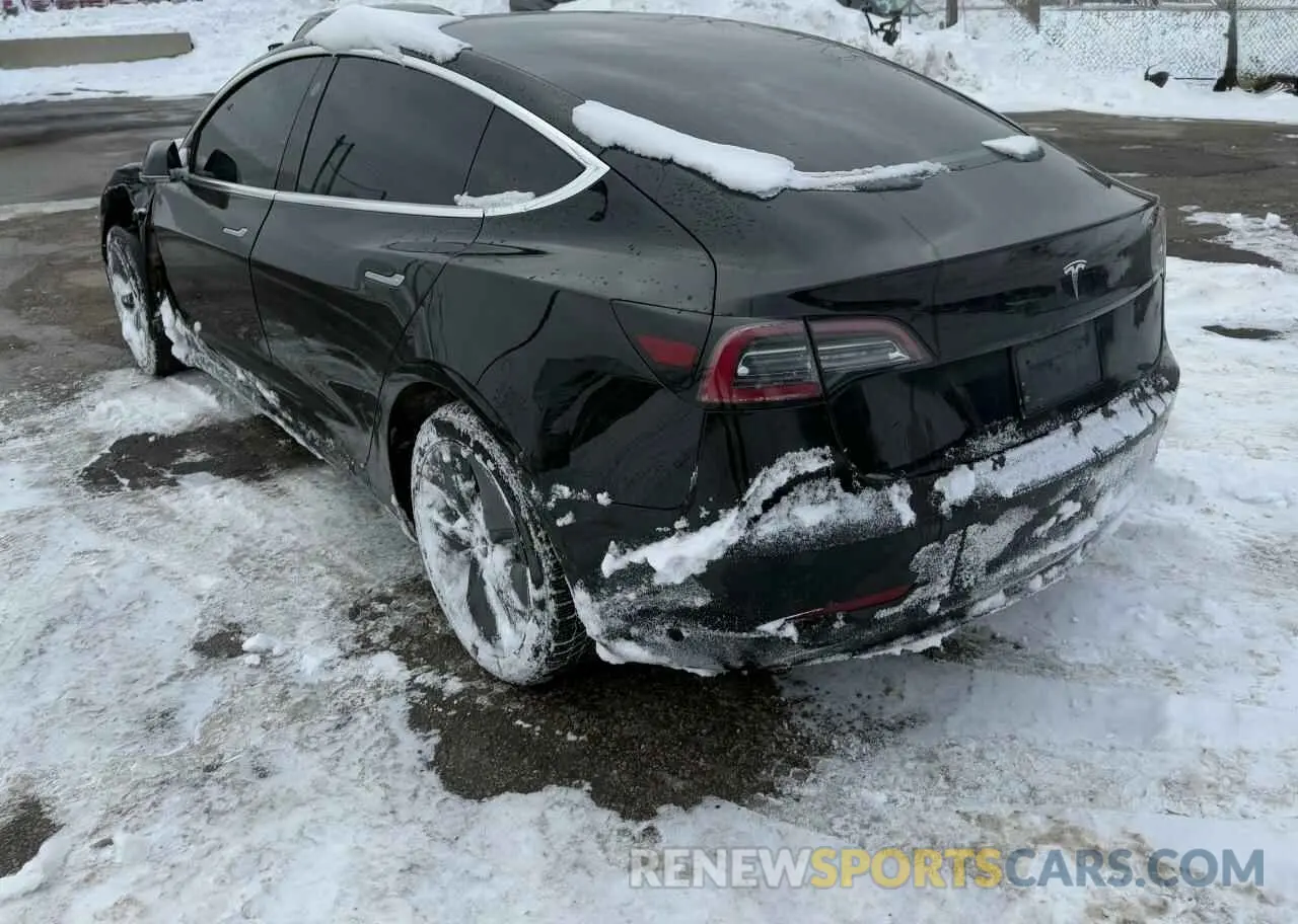 3 fotografías del automóvil dañado 5YJ3E1EA2KF410437 TESLA MODEL 3 2019