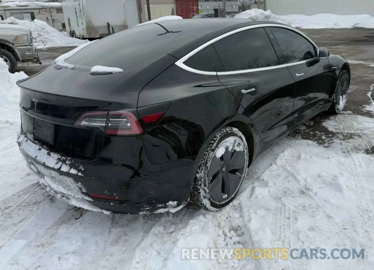 4 fotografías del automóvil dañado 5YJ3E1EA2KF410437 TESLA MODEL 3 2019