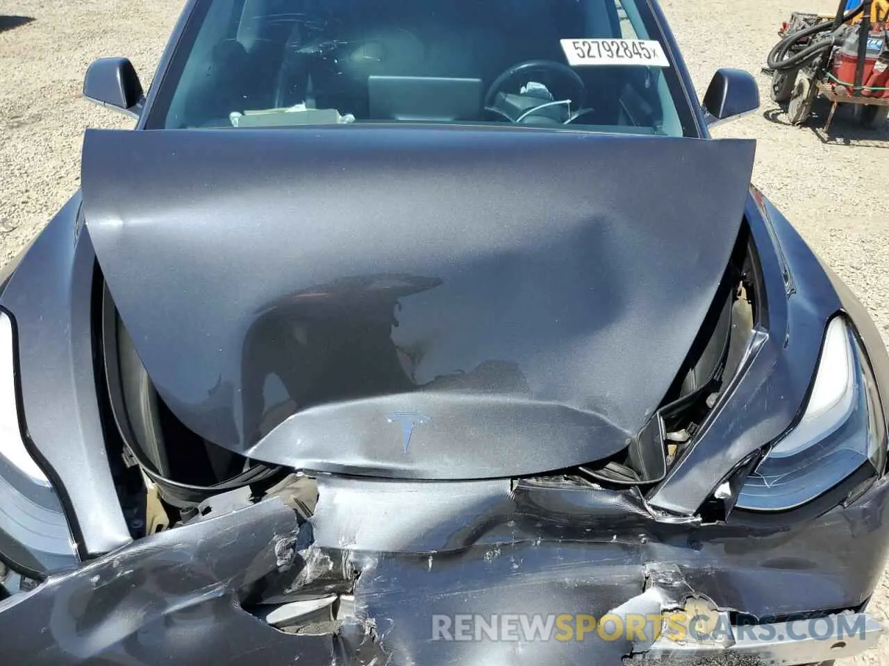 12 fotografías del automóvil dañado 5YJ3E1EA2KF416304 TESLA MODEL 3 2019