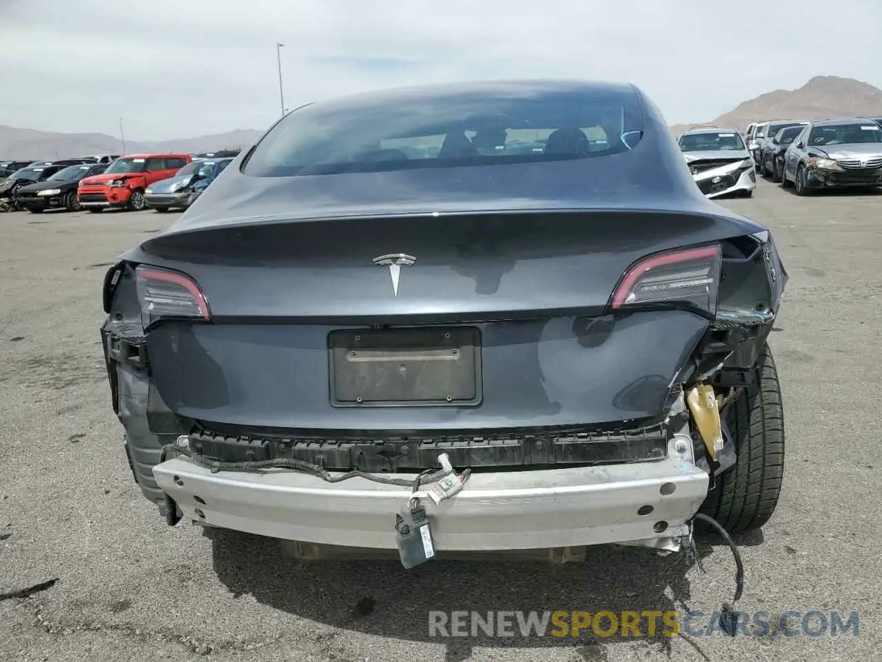 6 fotografías del automóvil dañado 5YJ3E1EA2KF417212 TESLA MODEL 3 2019
