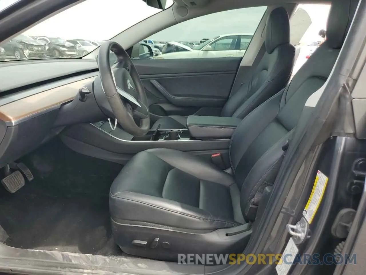 7 fotografías del automóvil dañado 5YJ3E1EA2KF417212 TESLA MODEL 3 2019