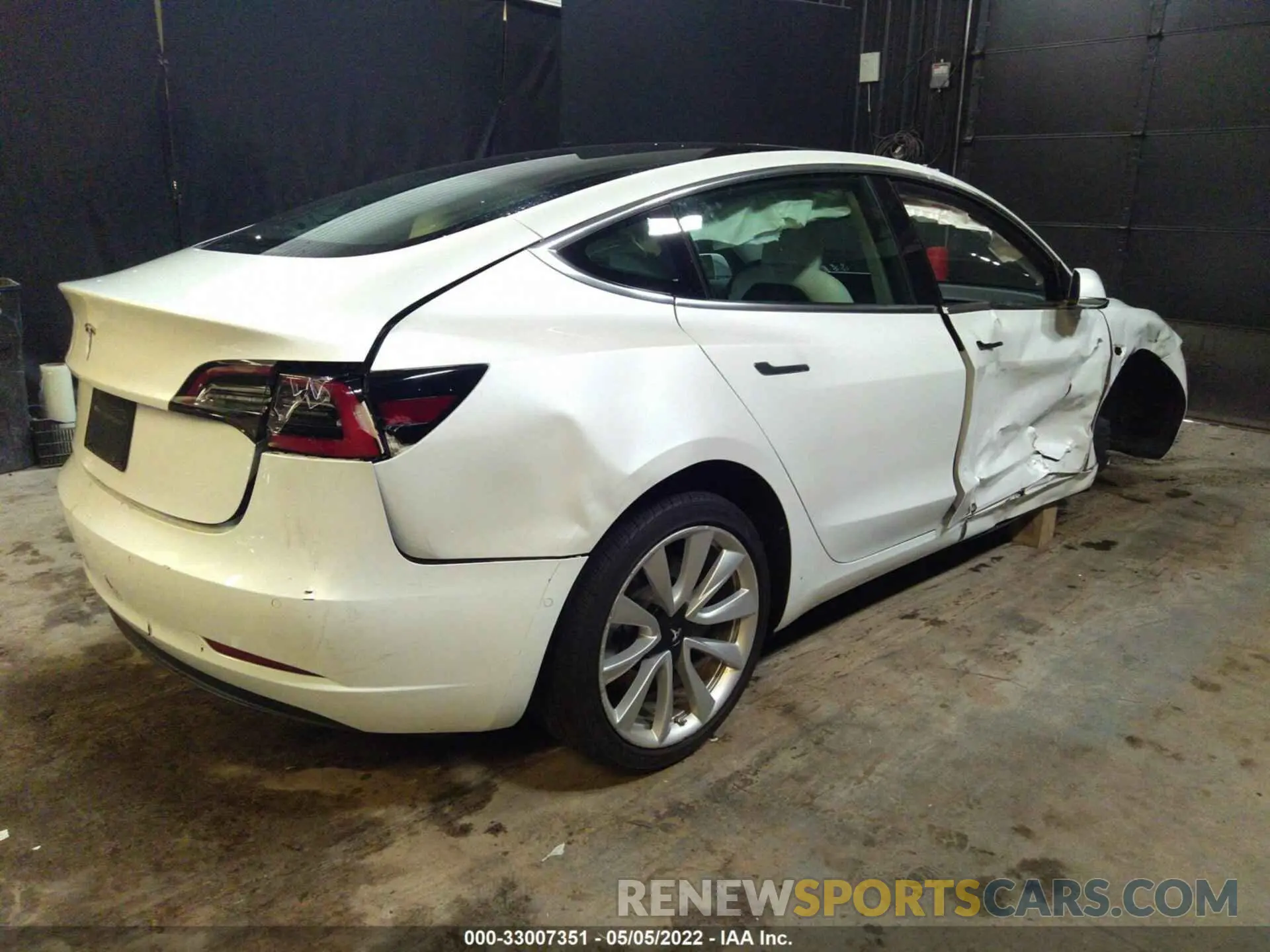 4 fotografías del automóvil dañado 5YJ3E1EA2KF419431 TESLA MODEL 3 2019