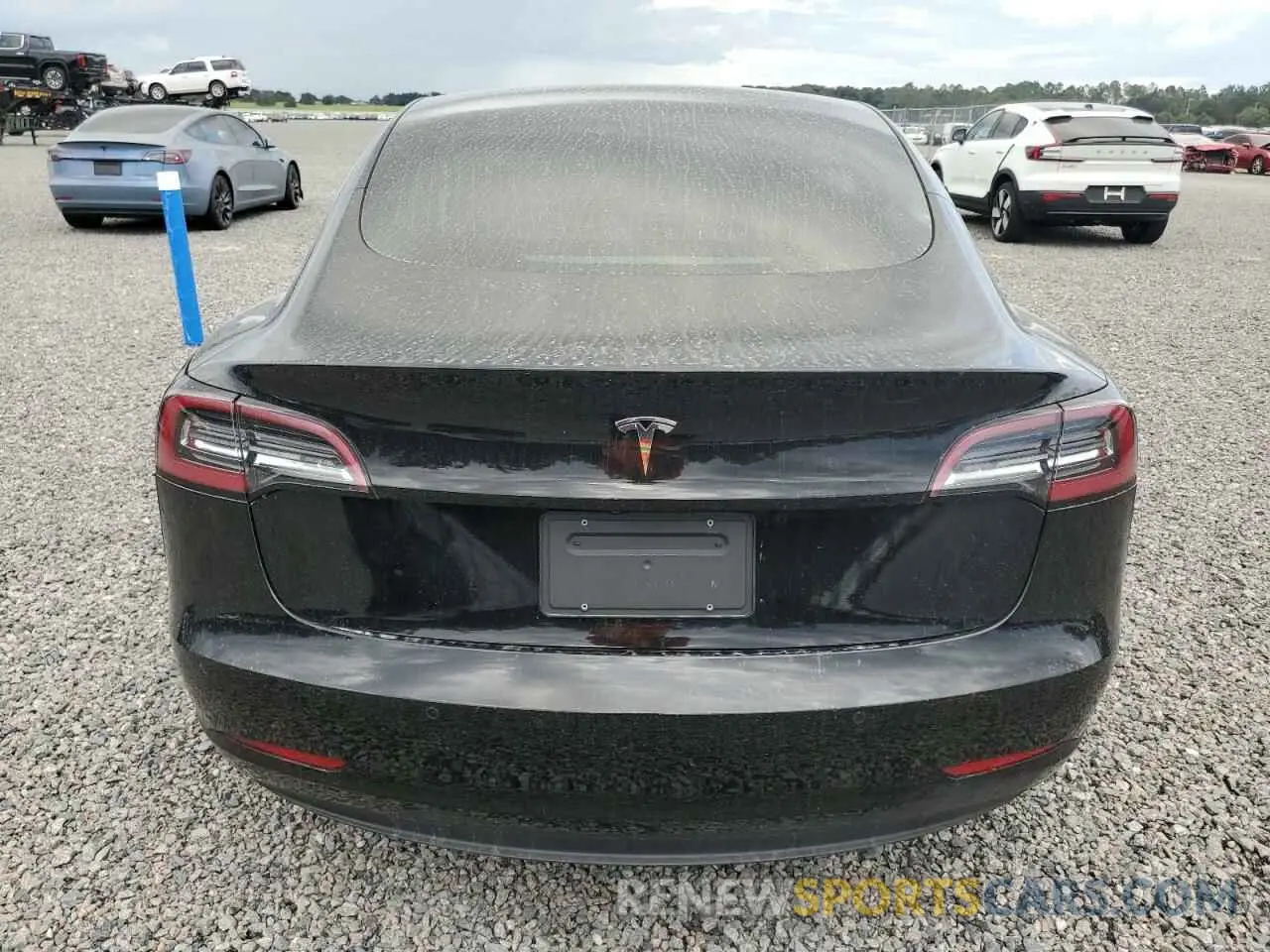 6 fotografías del automóvil dañado 5YJ3E1EA2KF445219 TESLA MODEL 3 2019
