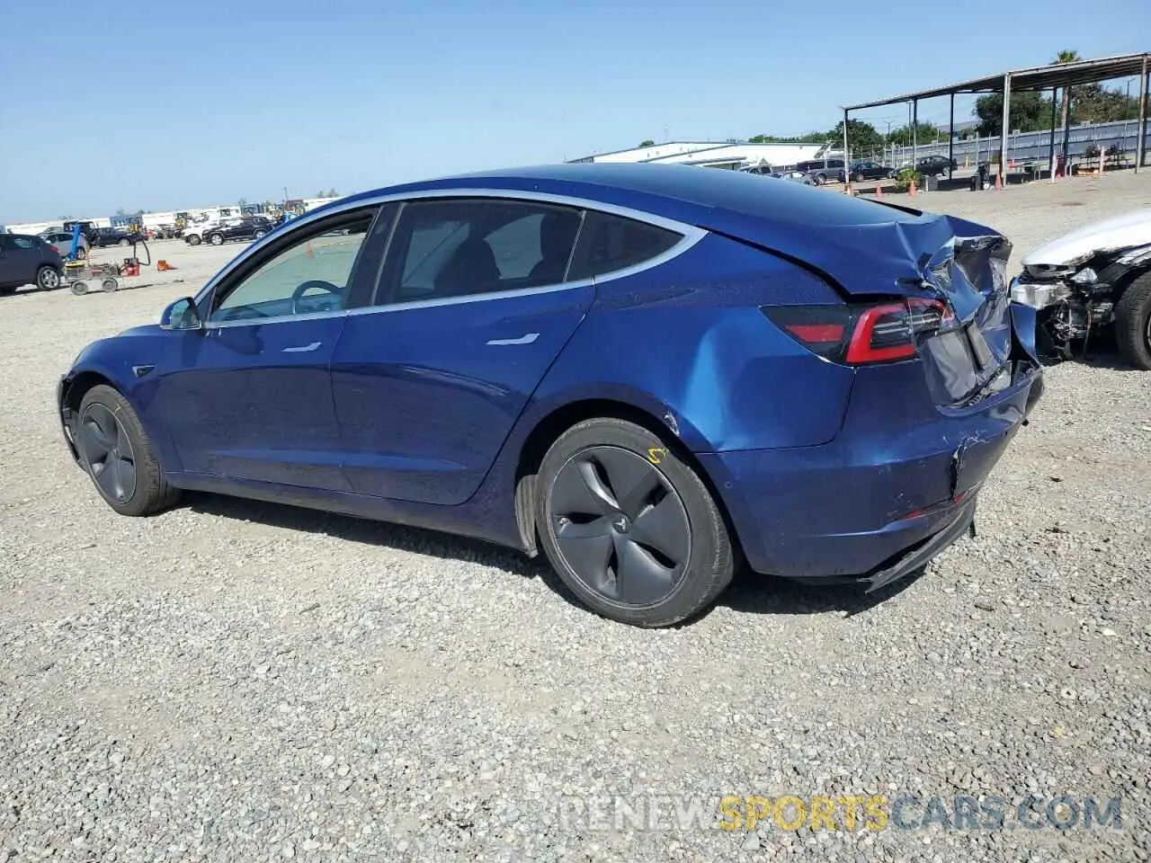 2 fotografías del automóvil dañado 5YJ3E1EA2KF485767 TESLA MODEL 3 2019