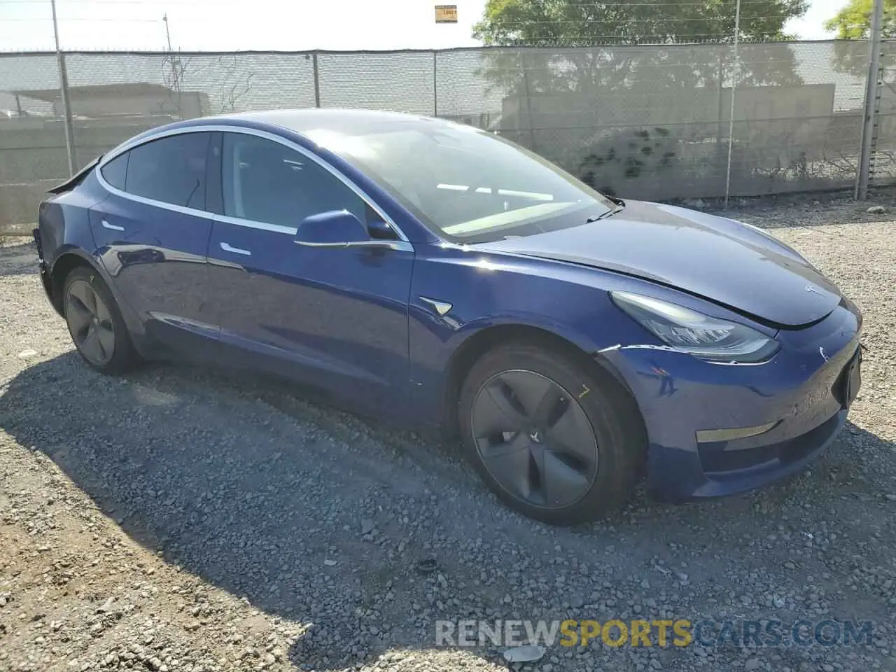 4 fotografías del automóvil dañado 5YJ3E1EA2KF485767 TESLA MODEL 3 2019