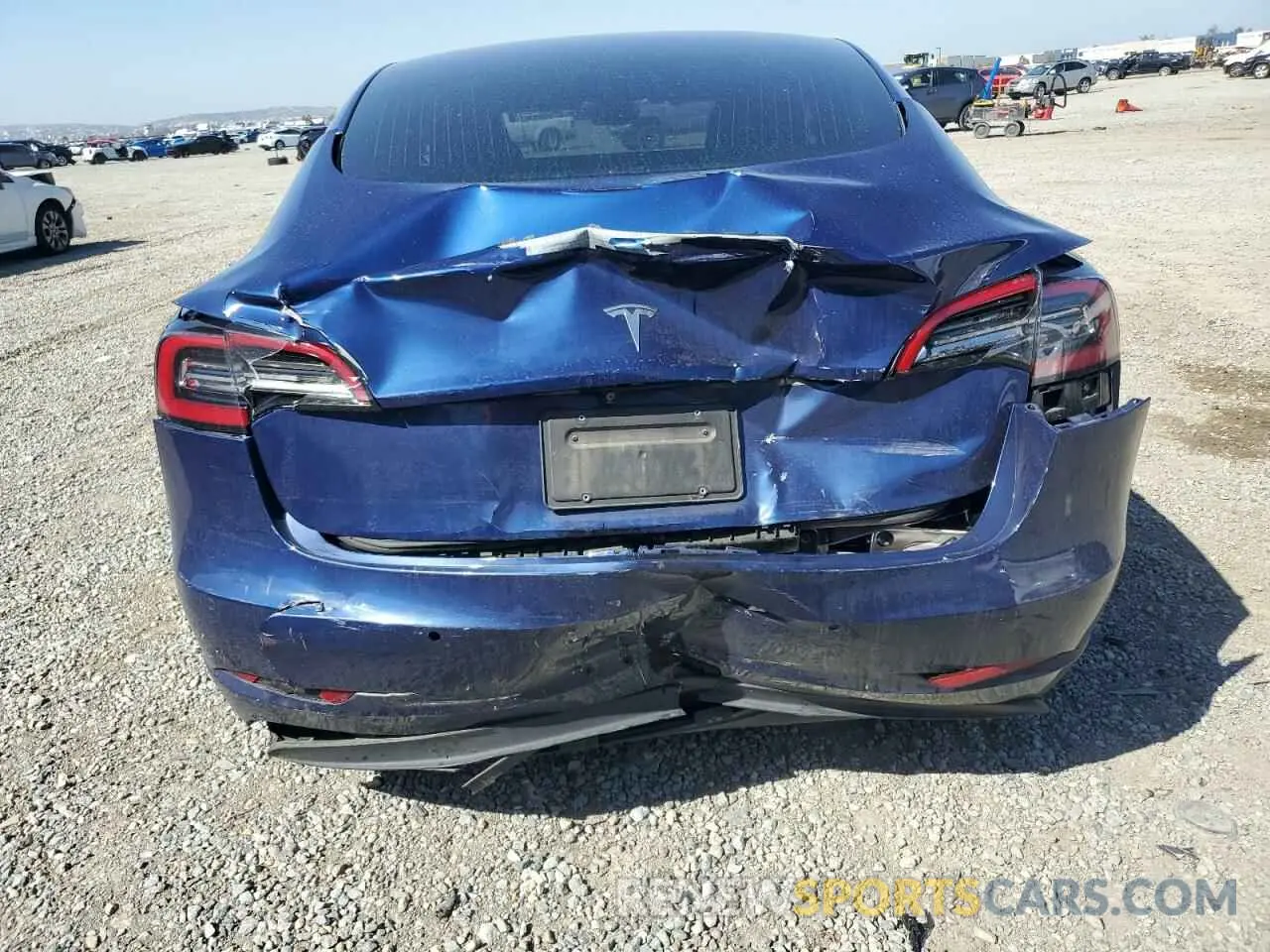 6 fotografías del automóvil dañado 5YJ3E1EA2KF485767 TESLA MODEL 3 2019