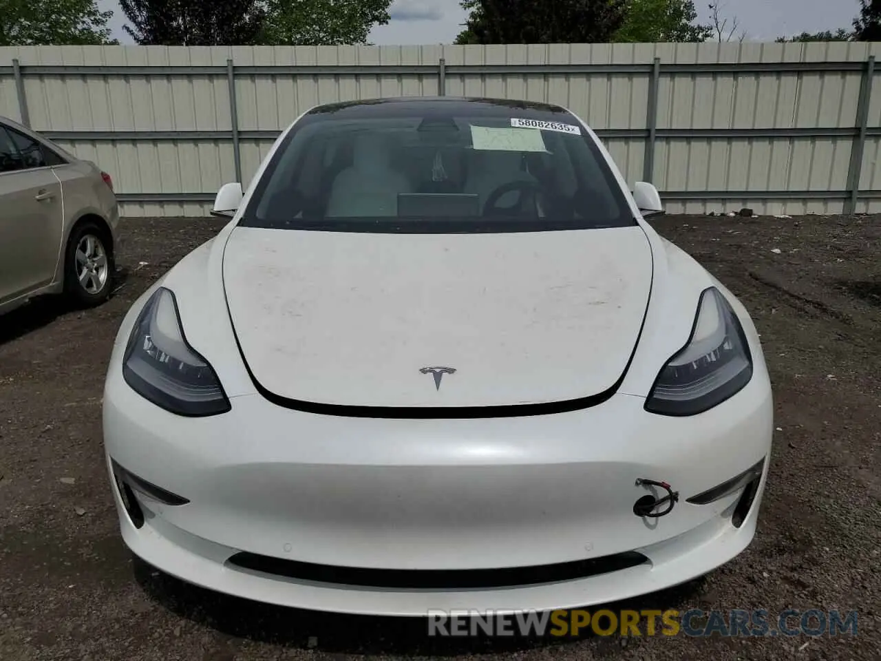 5 fotografías del automóvil dañado 5YJ3E1EA2KF486532 TESLA MODEL 3 2019