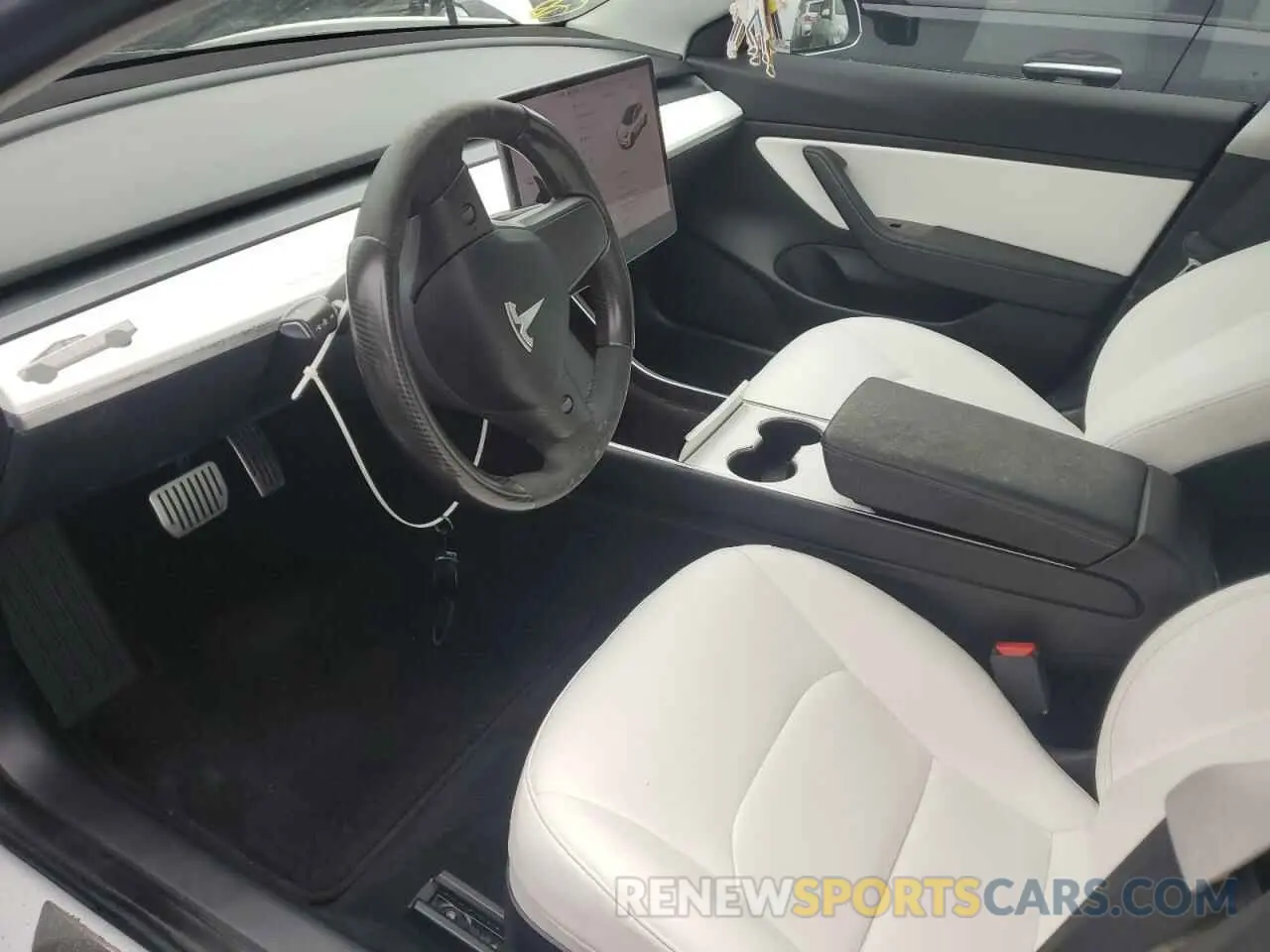 7 fotografías del automóvil dañado 5YJ3E1EA2KF486532 TESLA MODEL 3 2019