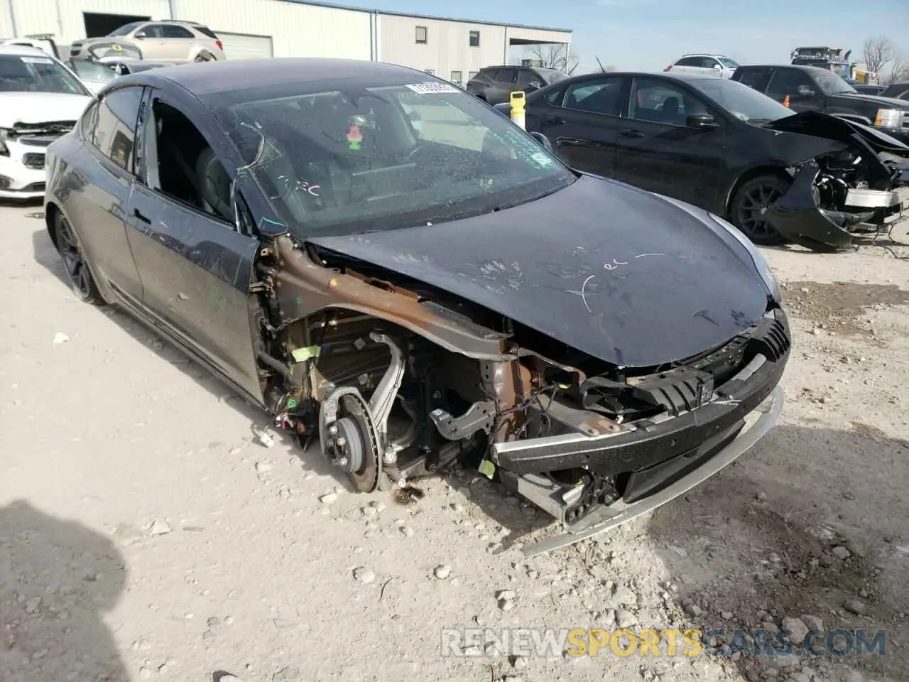 1 fotografías del automóvil dañado 5YJ3E1EA3KF298408 TESLA MODEL 3 2019