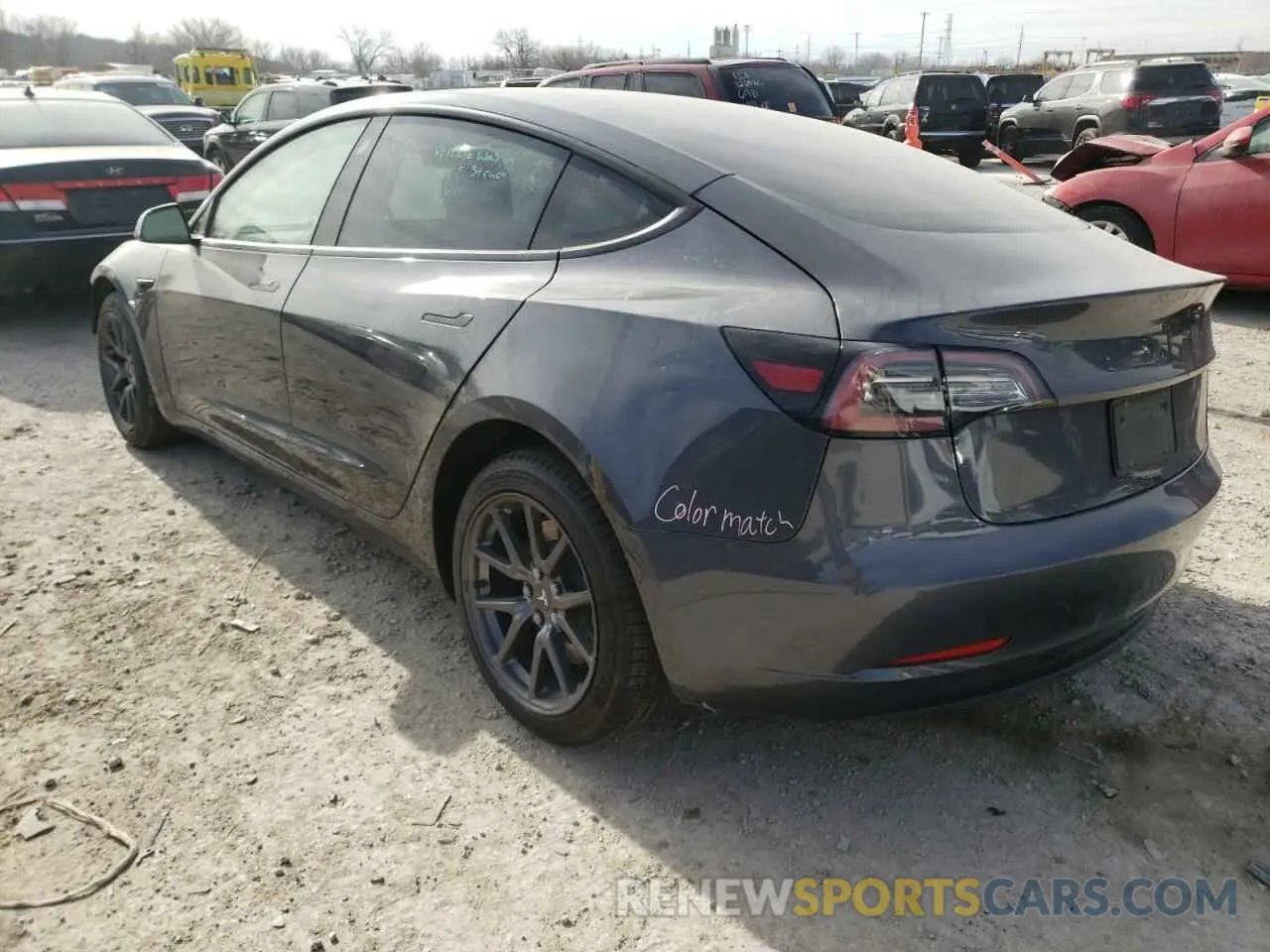 3 fotografías del automóvil dañado 5YJ3E1EA3KF298408 TESLA MODEL 3 2019