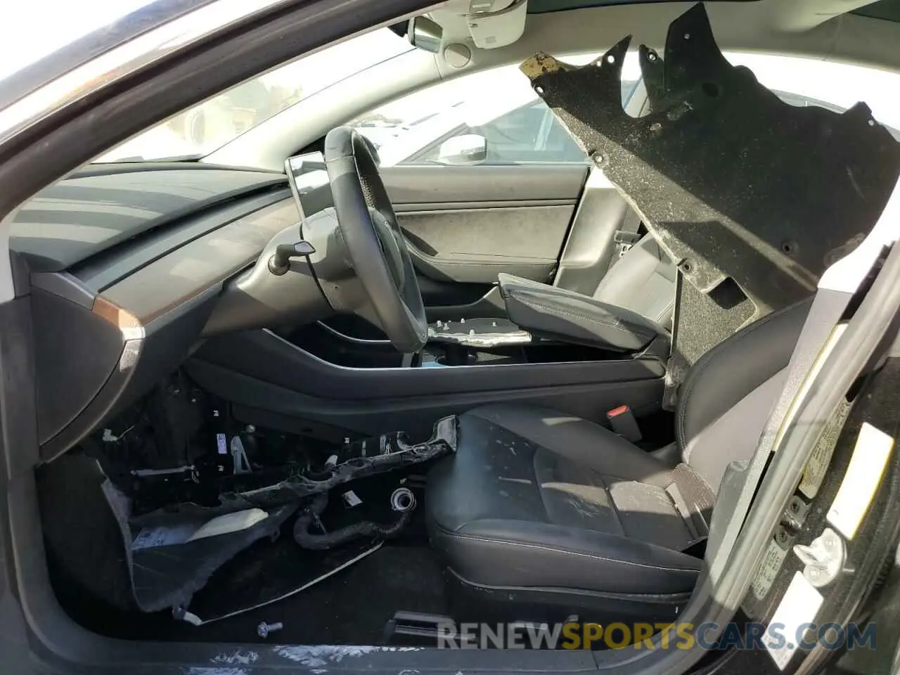 7 fotografías del automóvil dañado 5YJ3E1EA3KF300335 TESLA MODEL 3 2019