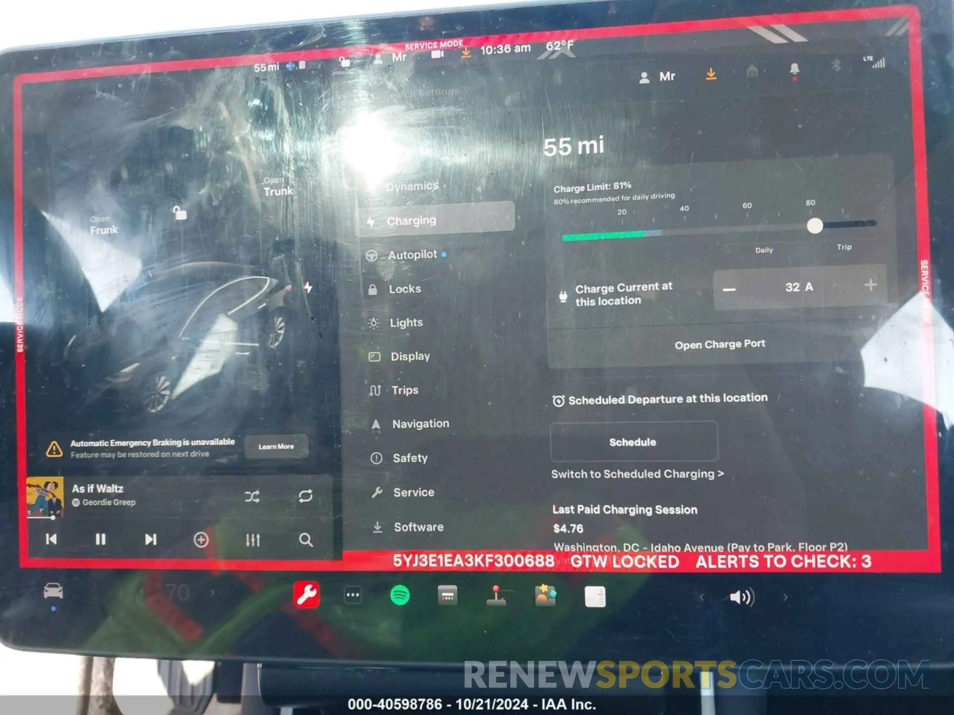 17 fotografías del automóvil dañado 5YJ3E1EA3KF300688 TESLA MODEL 3 2019