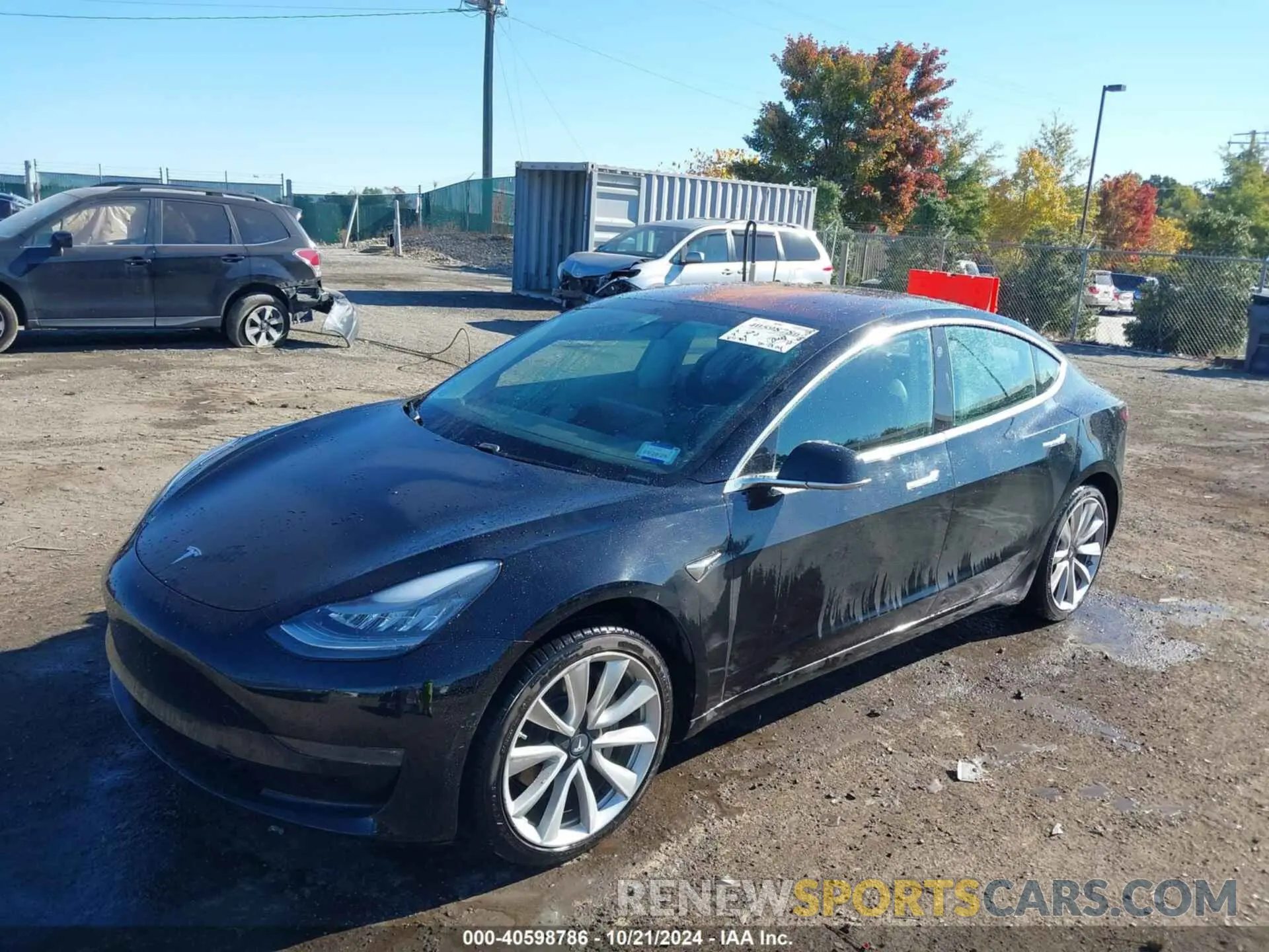 2 fotografías del automóvil dañado 5YJ3E1EA3KF300688 TESLA MODEL 3 2019