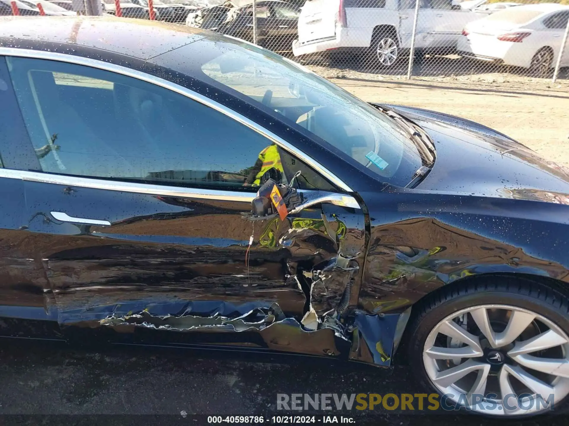 6 fotografías del automóvil dañado 5YJ3E1EA3KF300688 TESLA MODEL 3 2019