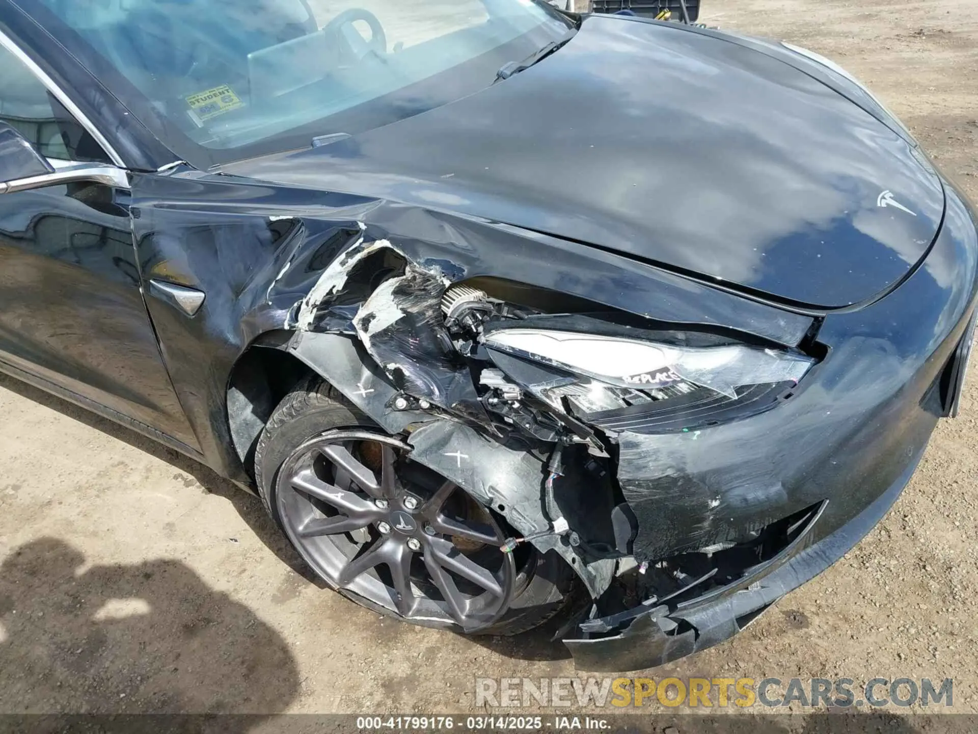 6 fotografías del automóvil dañado 5YJ3E1EA3KF304286 TESLA MODEL 3 2019