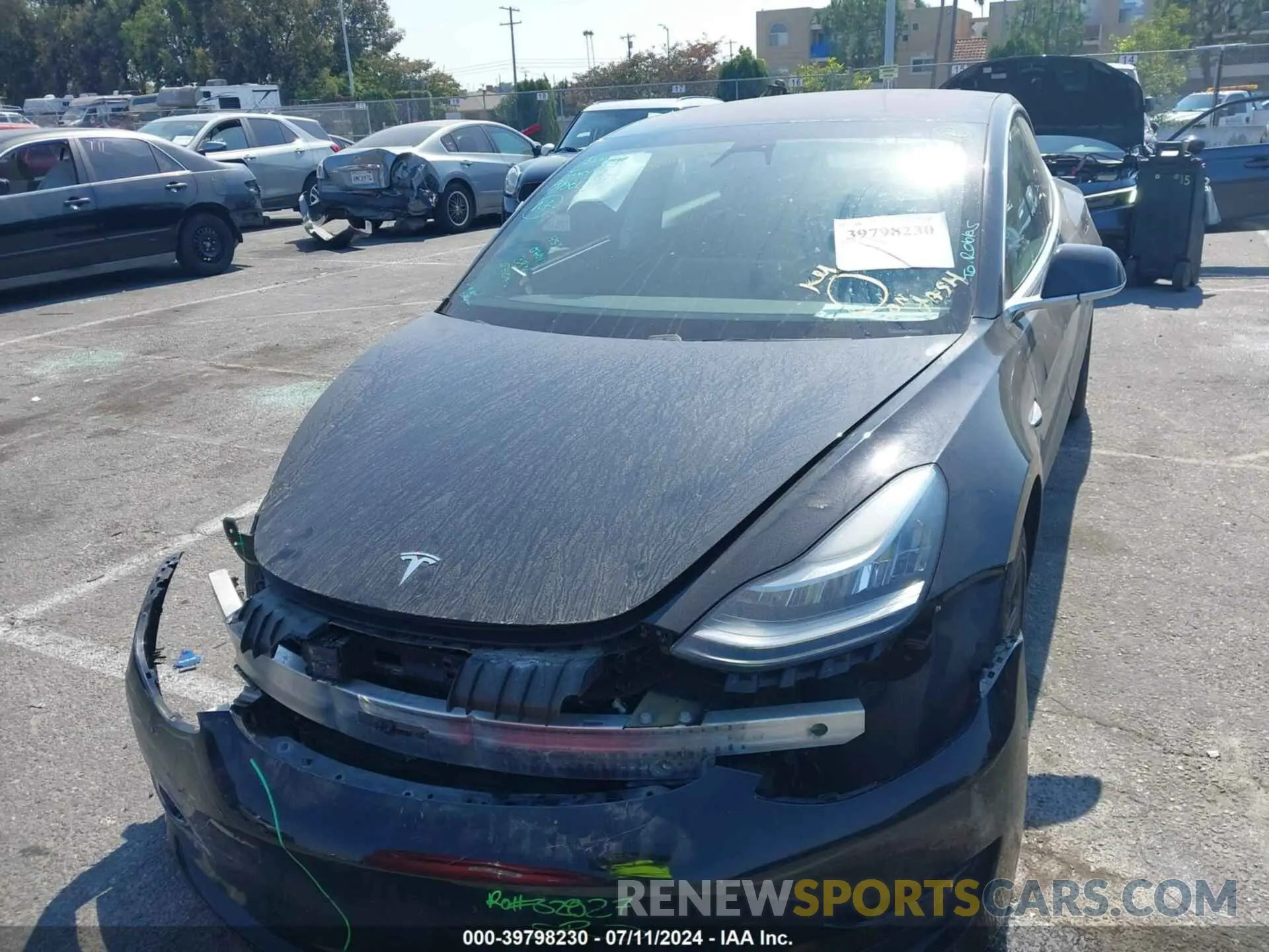 13 fotografías del automóvil dañado 5YJ3E1EA3KF304546 TESLA MODEL 3 2019