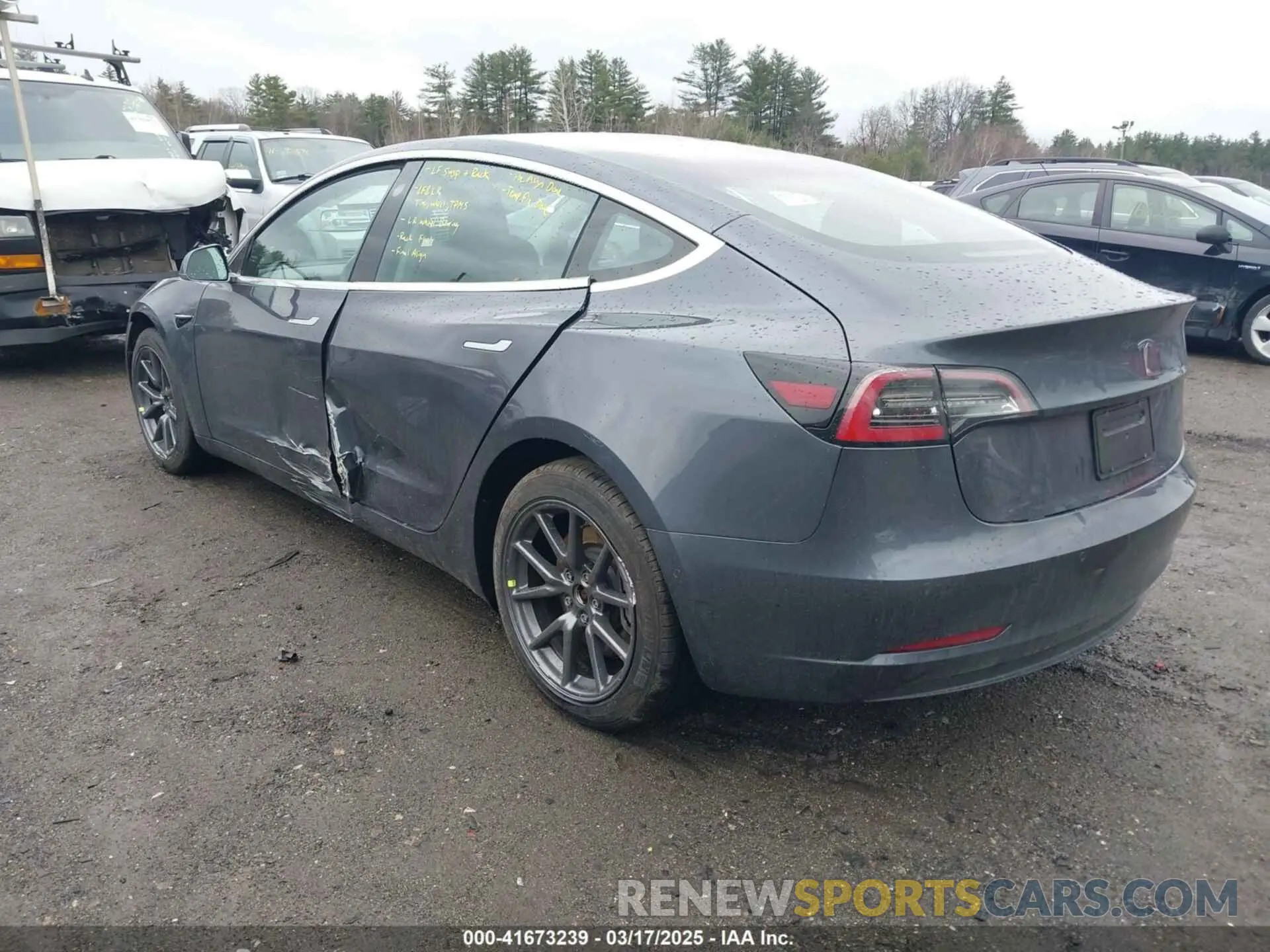 3 fotografías del automóvil dañado 5YJ3E1EA3KF307415 TESLA MODEL 3 2019