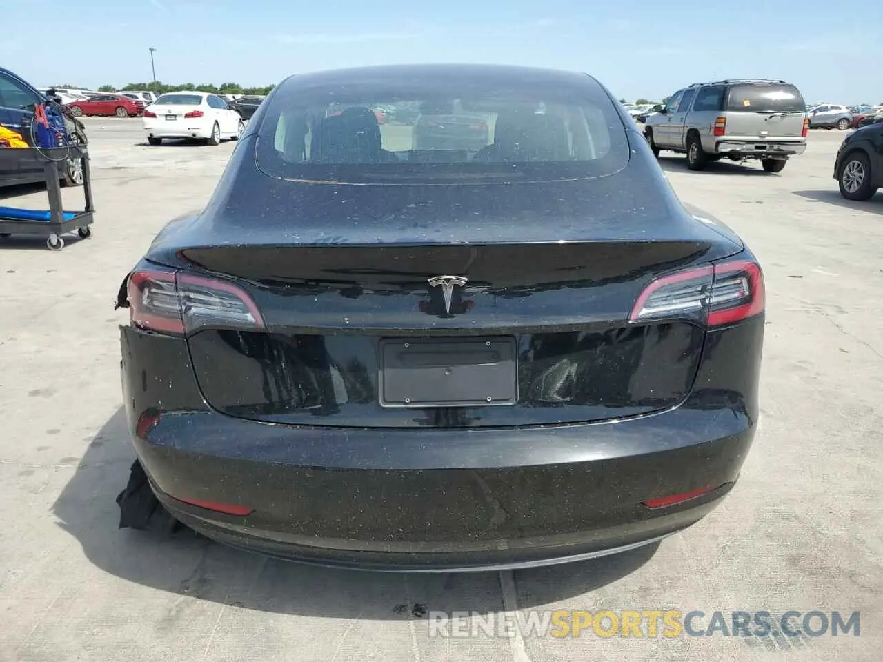 6 fotografías del automóvil dañado 5YJ3E1EA3KF313294 TESLA MODEL 3 2019