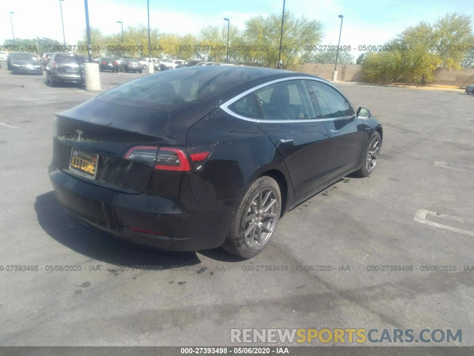 4 fotografías del automóvil dañado 5YJ3E1EA3KF313490 TESLA MODEL 3 2019