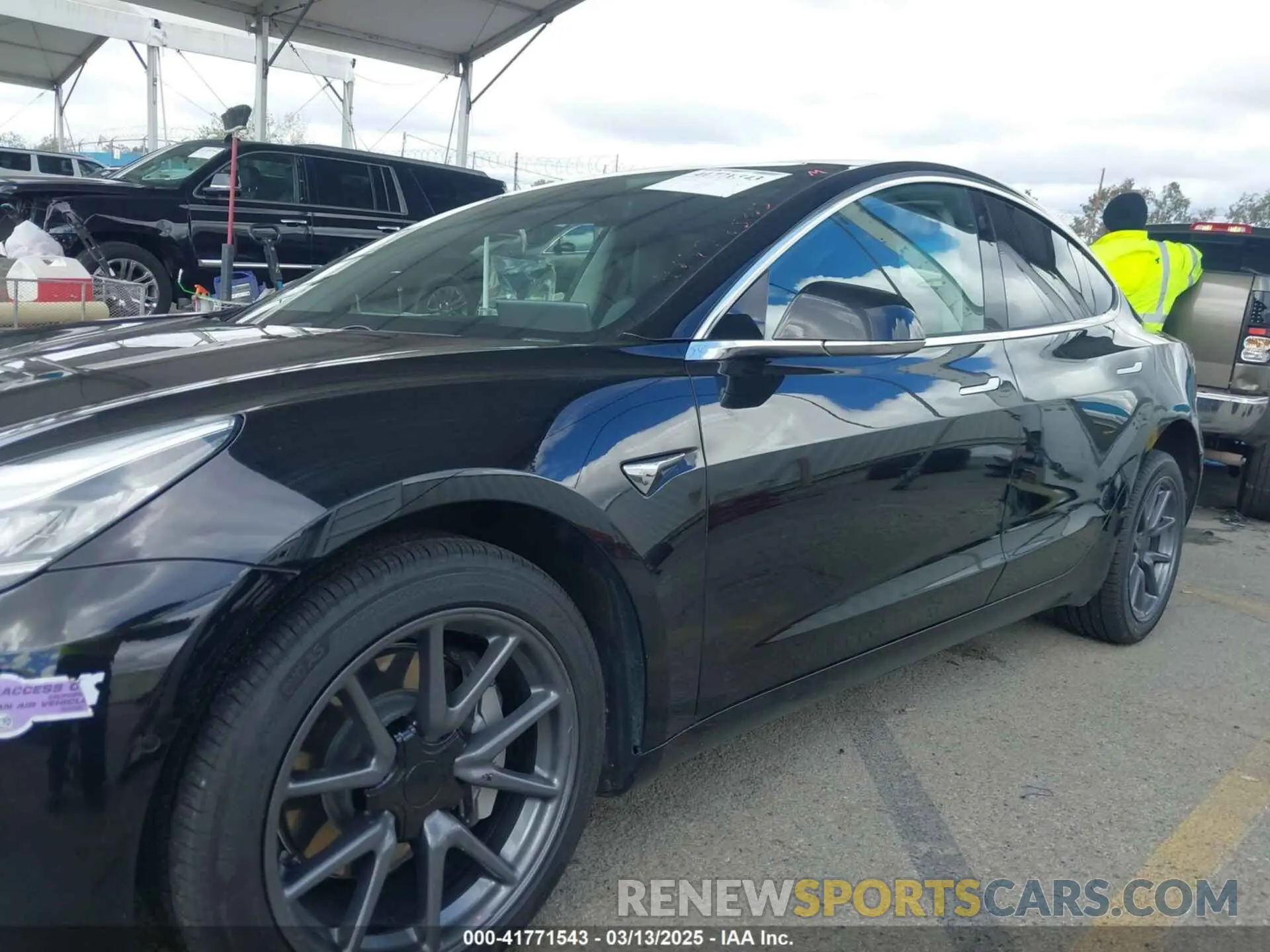 14 fotografías del automóvil dañado 5YJ3E1EA3KF325056 TESLA MODEL 3 2019