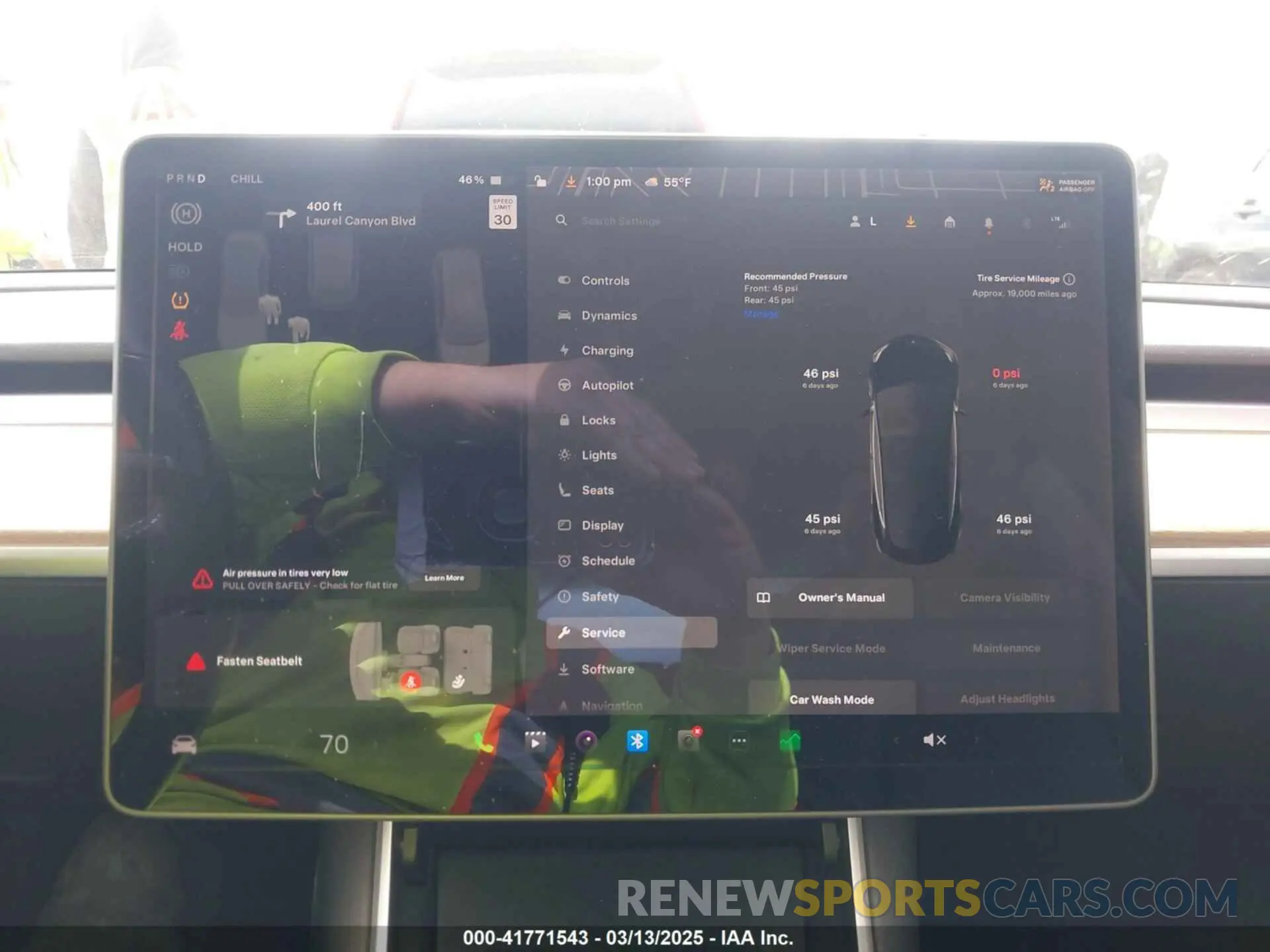 7 fotografías del automóvil dañado 5YJ3E1EA3KF325056 TESLA MODEL 3 2019