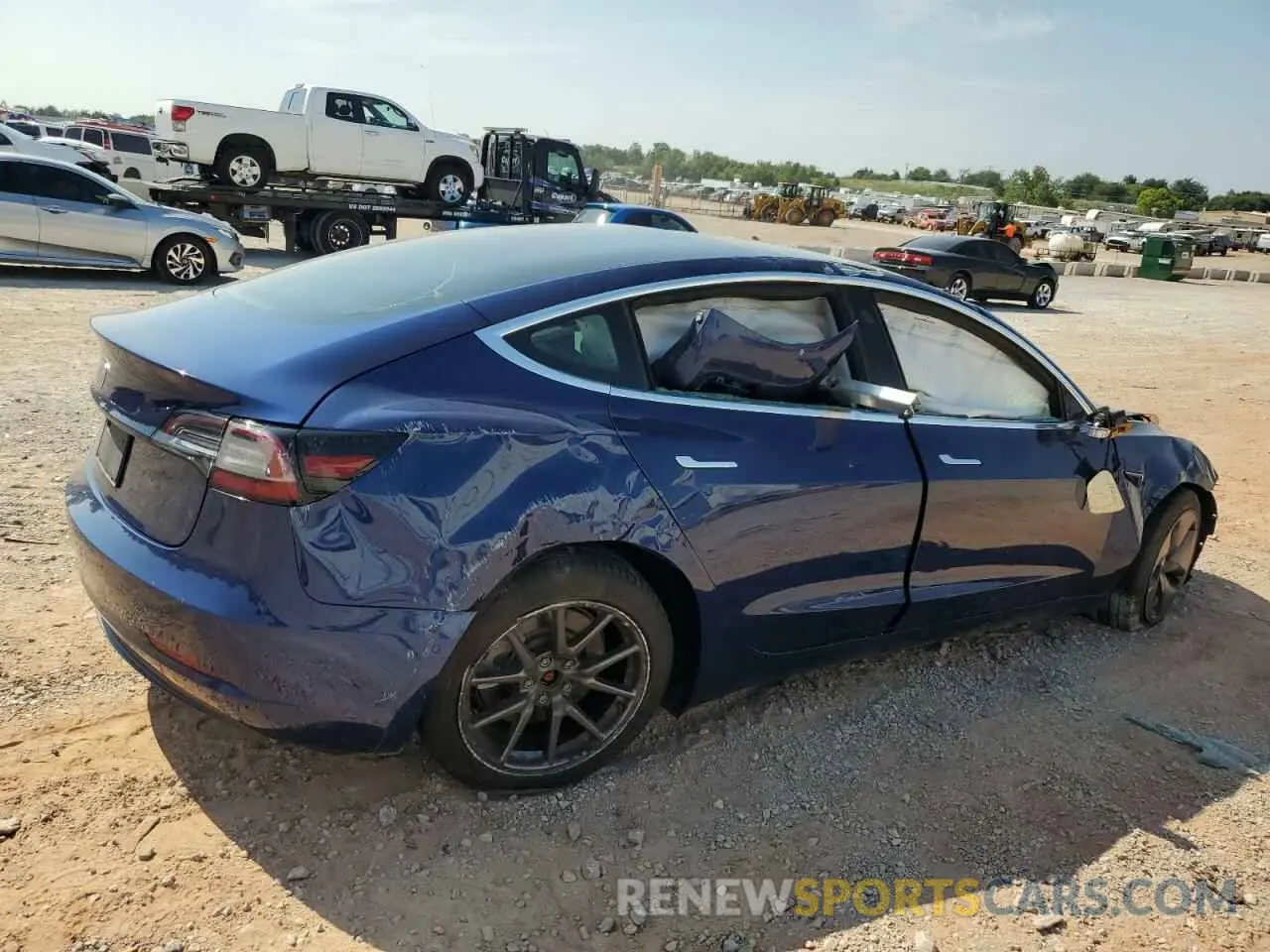 3 fotografías del automóvil dañado 5YJ3E1EA3KF326143 TESLA MODEL 3 2019