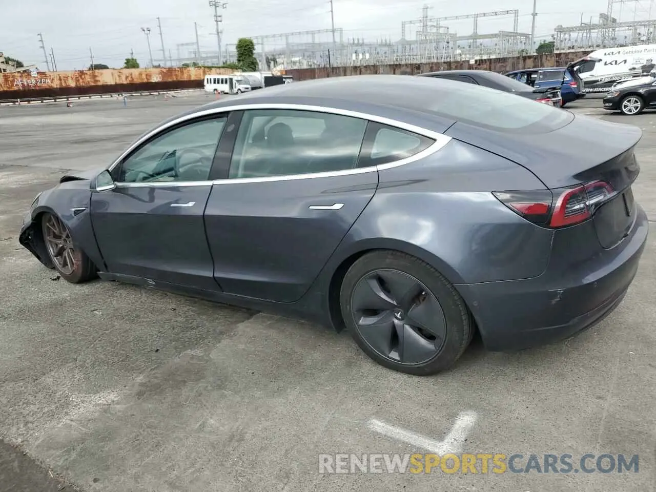2 fotografías del automóvil dañado 5YJ3E1EA3KF331357 TESLA MODEL 3 2019