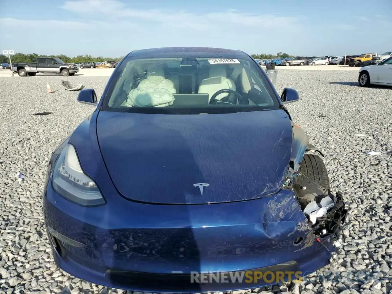 5 fotografías del automóvil dañado 5YJ3E1EA3KF332430 TESLA MODEL 3 2019