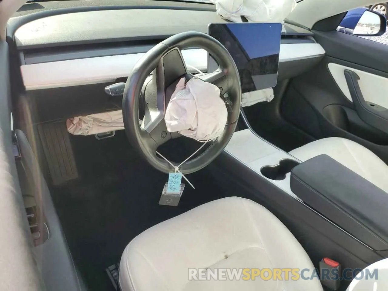 8 fotografías del automóvil dañado 5YJ3E1EA3KF332430 TESLA MODEL 3 2019